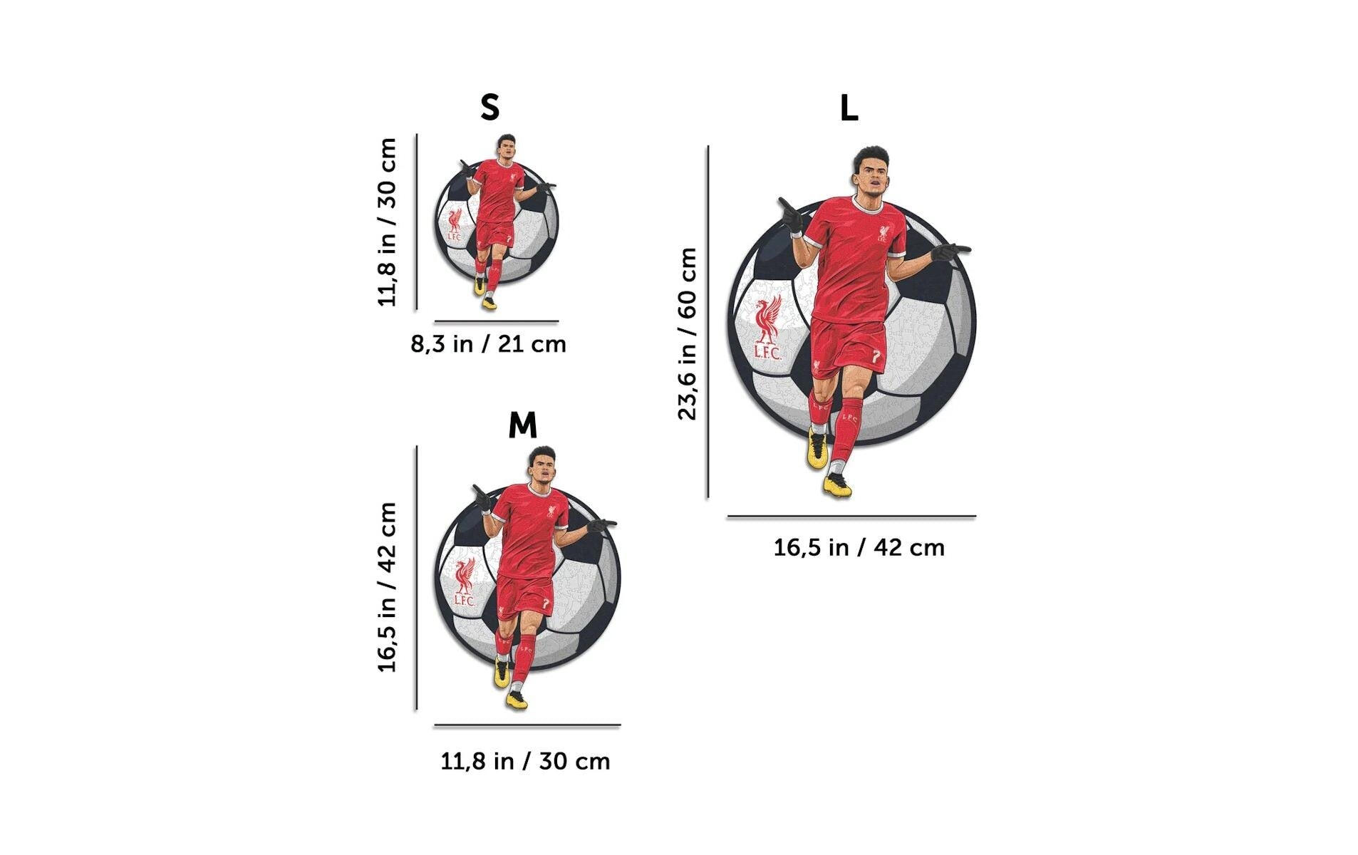 Iconic Puzzles Liverpool FC Luis Diaz – Logikspiel, 1 Spieler, ab 10 Jahren, mehrsprachig