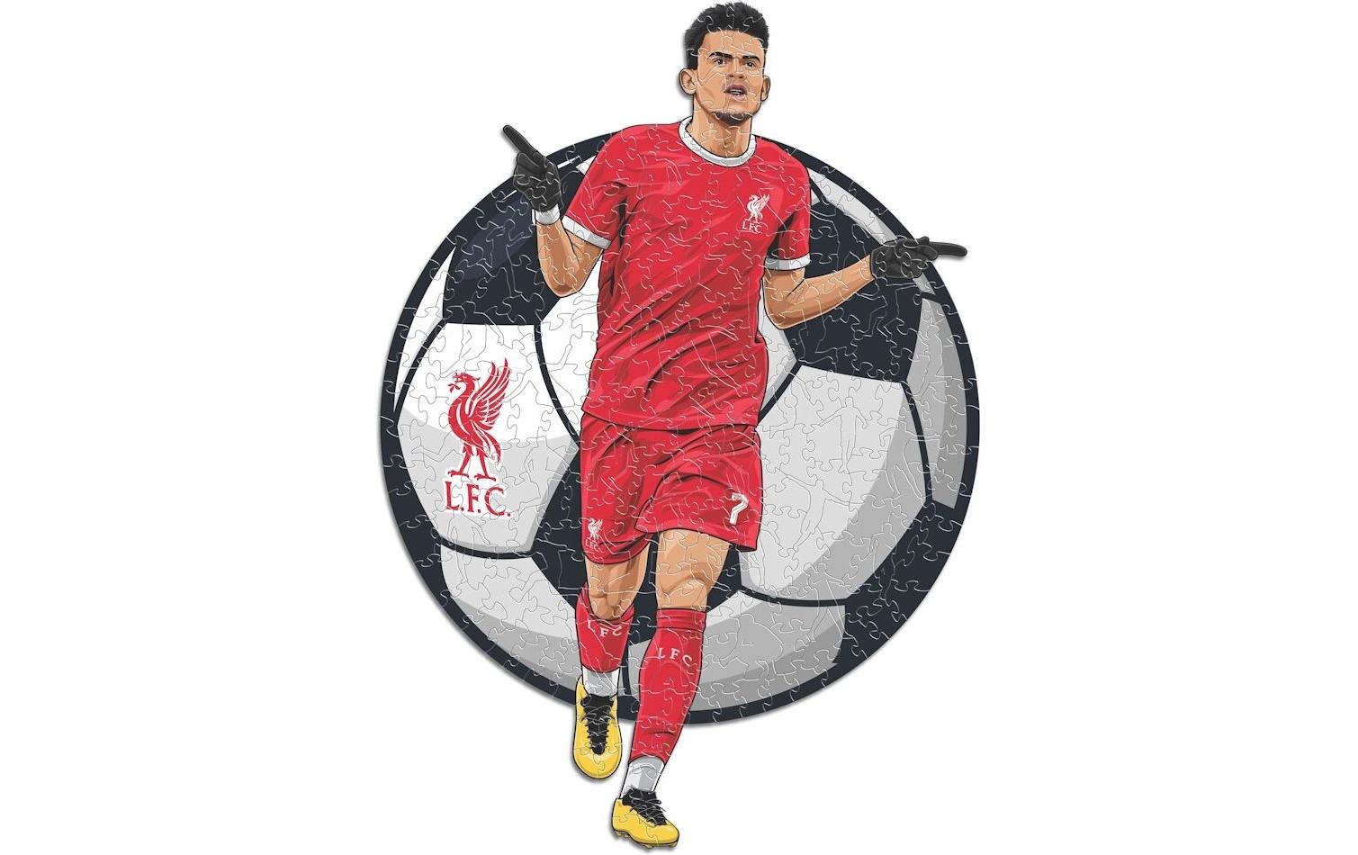 Iconic Puzzles Liverpool FC Luis Diaz – Logikspiel, 1 Spieler, ab 10 Jahren, mehrsprachig