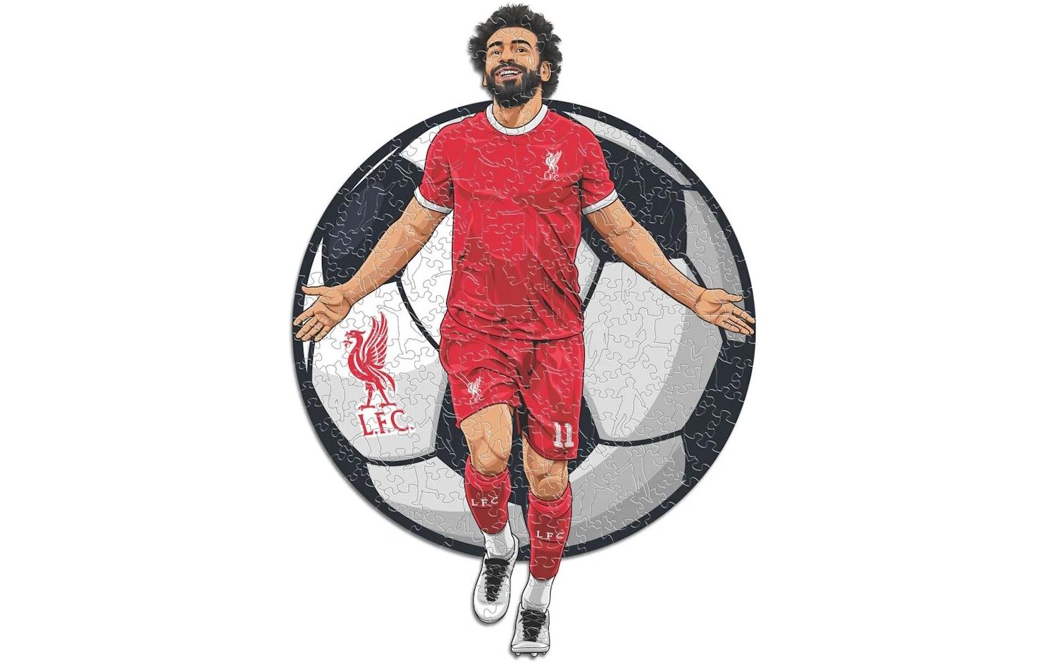 Iconic Puzzles Puzzle Liverpool FC, Mo Salah – 270 Teile – 30 × 42 cm – ab 10 J. – Holz, mehrfarbig – FSC