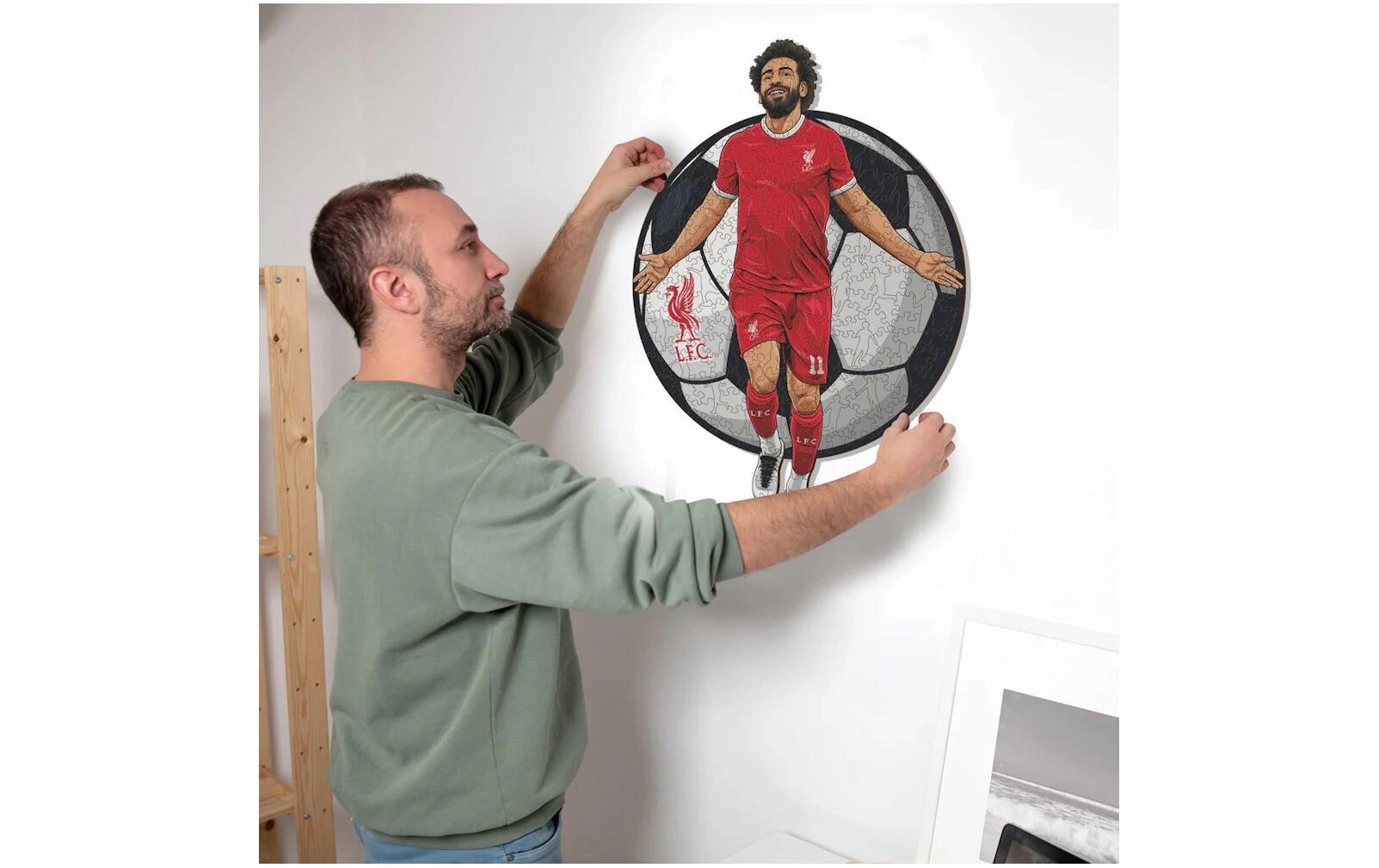Iconic Puzzles Puzzle Liverpool FC, Mo Salah – 270 Teile – 30 × 42 cm – ab 10 J. – Holz, mehrfarbig – FSC