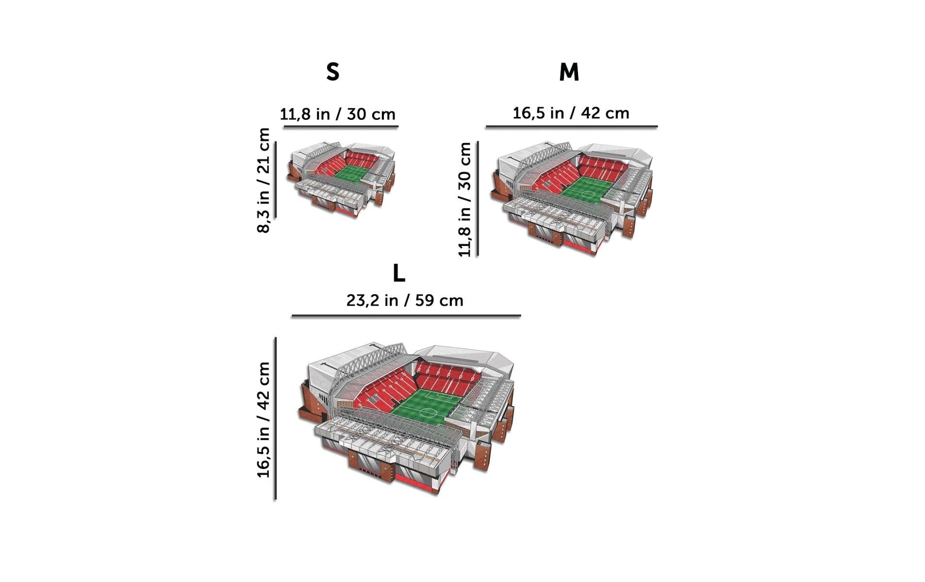 Iconic Puzzles Puzzle Liverpool FC – Anfield – 270 Teile – 30 × 42 cm – ab 10 J. – Holz, mehrfarbig, FSC