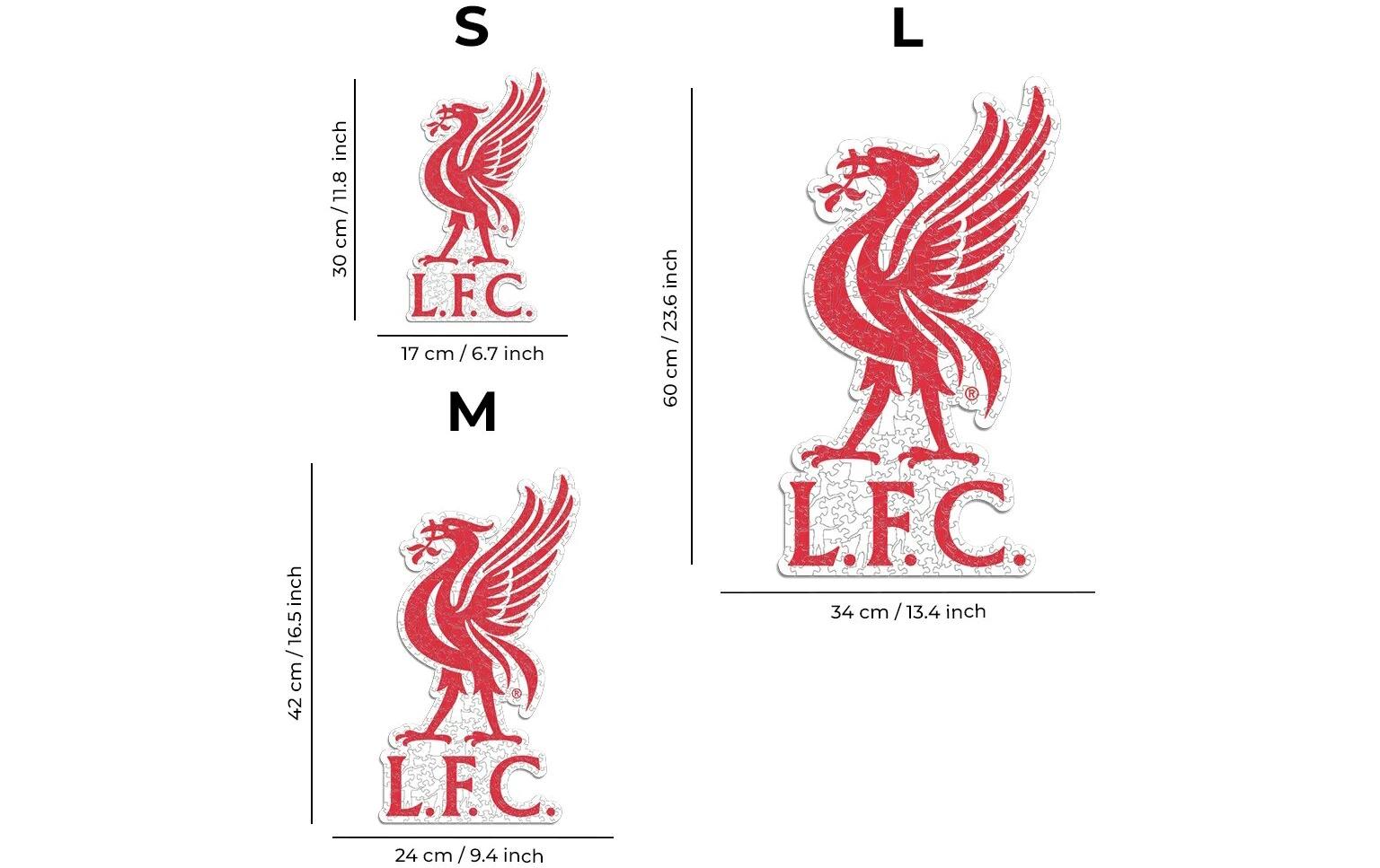 Iconic Puzzles Liverpool FC Puzzle – 270 Teile – 24 × 42 cm – ab 10 J. – Holz – FSC
