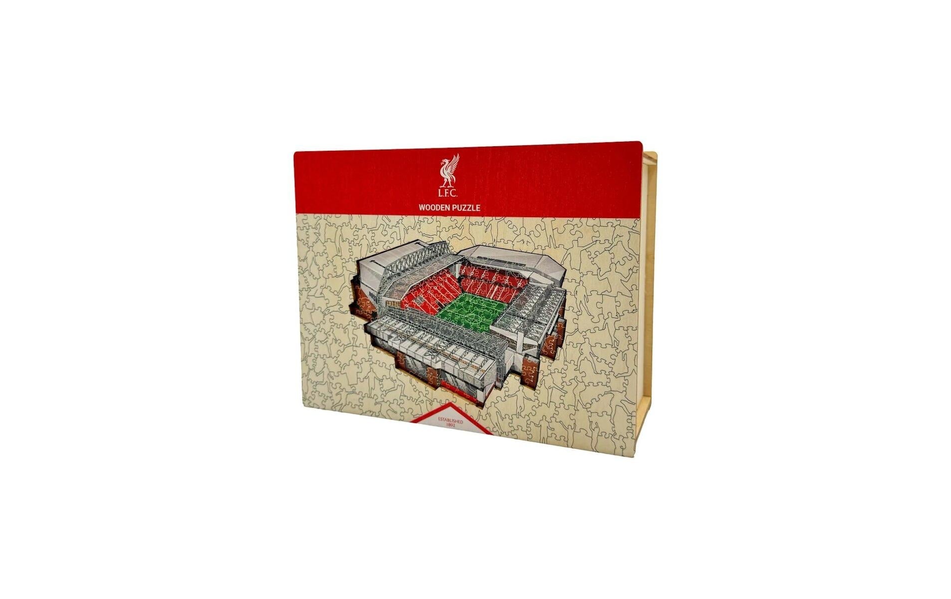 Iconic Puzzles Puzzle Liverpool FC – Anfield – 270 Teile – 30 × 42 cm – ab 10 J. – Holz, mehrfarbig, FSC