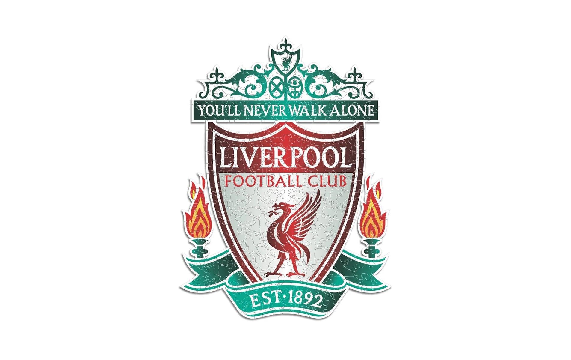Iconic Puzzles Puzzle Liverpool FC Logo – 270 Teile – 30 × 40 cm – ab 10 J. – Holz – Mehrfarbig – FSC