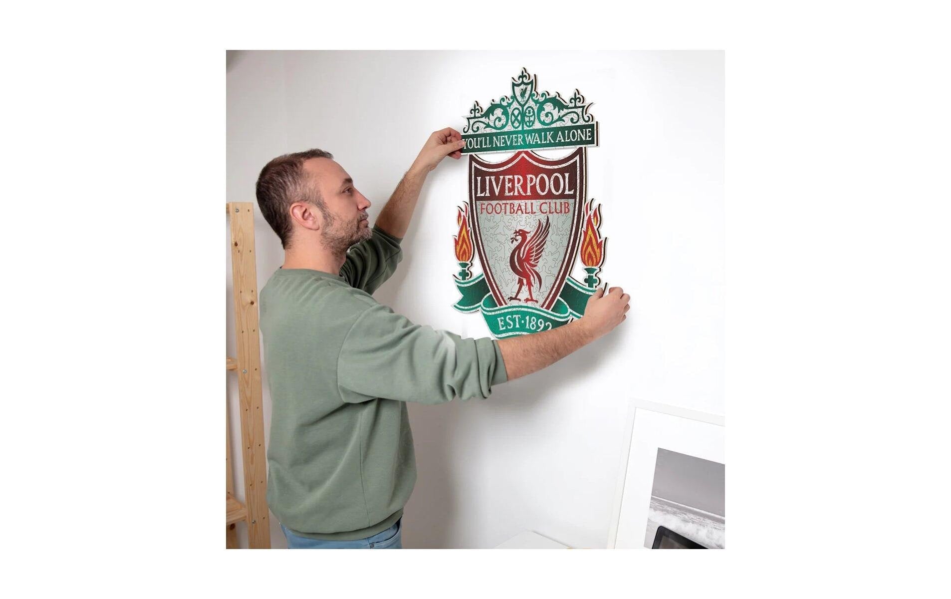 Iconic Puzzles Puzzle Liverpool FC Logo – 270 Teile – 30 × 40 cm – ab 10 J. – Holz – Mehrfarbig – FSC