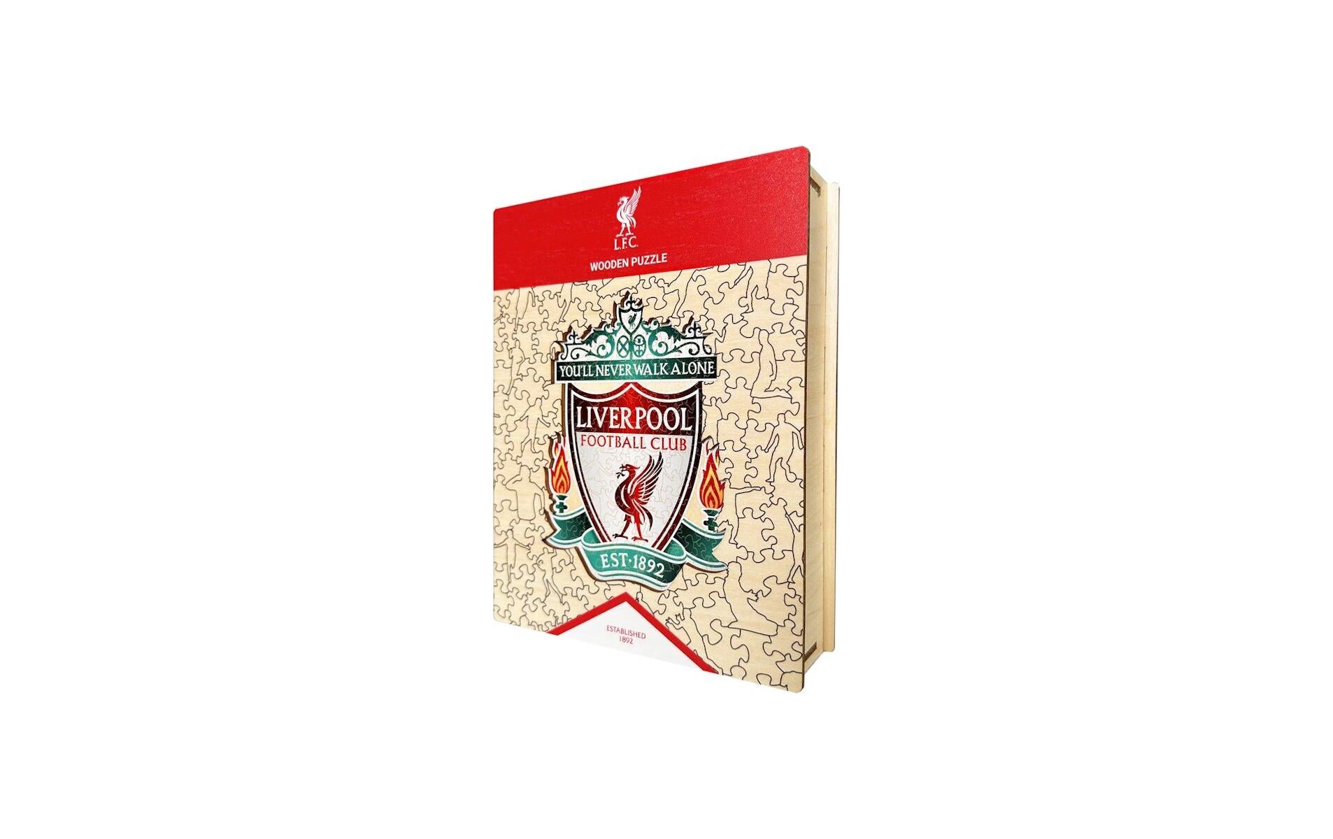 Iconic Puzzles Puzzle Liverpool FC Logo – 270 Teile – 30 × 40 cm – ab 10 J. – Holz – Mehrfarbig – FSC