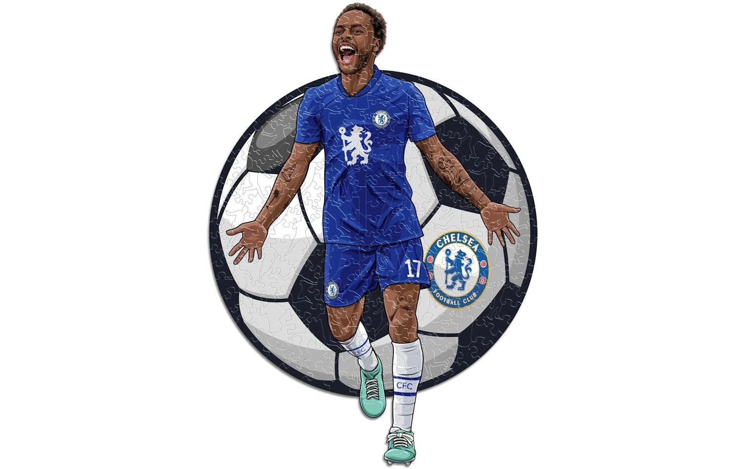 Iconic Puzzles Puzzle Chelsea FC – Raheem Sterling – 270 Teile – 30 × 42 cm – ab 14 J. – Holz – FSC