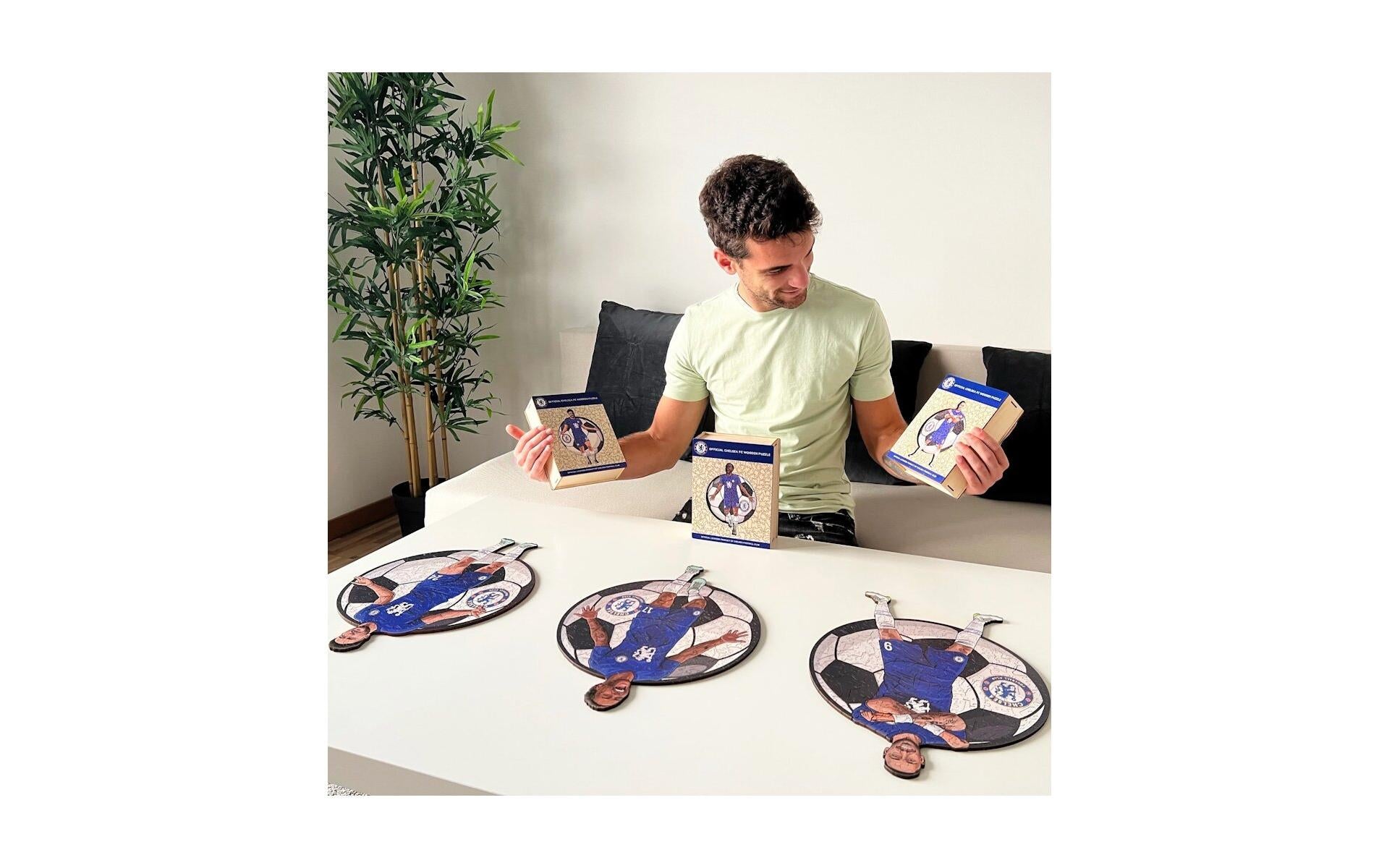 Iconic Puzzles Puzzle Chelsea FC – Reece James – 270 Teile – 30 × 42 cm – ab 14 J. – Holz – Mehrfarbig – FSC