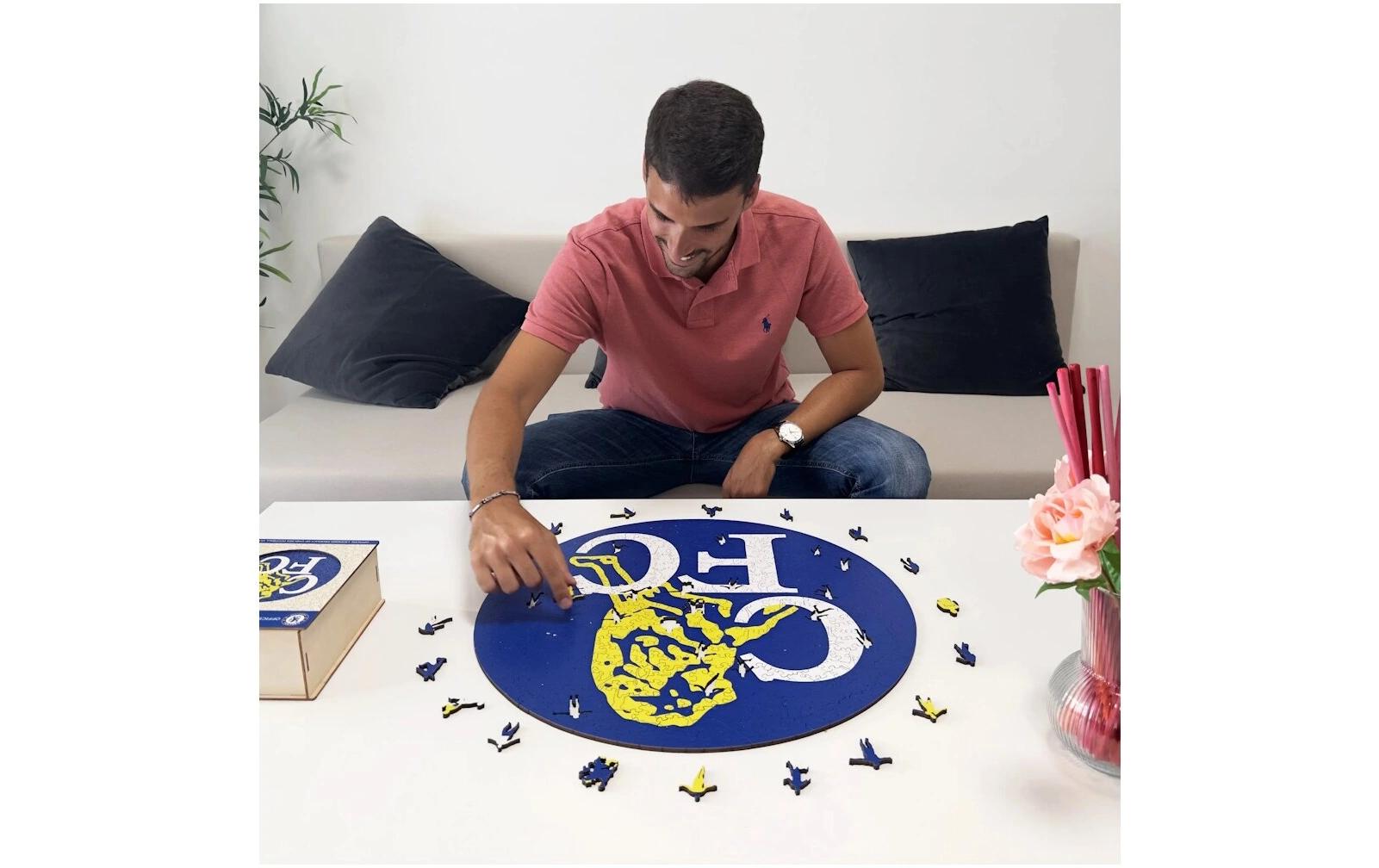 Iconic Puzzles Chelsea FC - Retro Logo – Logikspiel, 1 Spieler, ab 14 Jahren, mehrsprachig