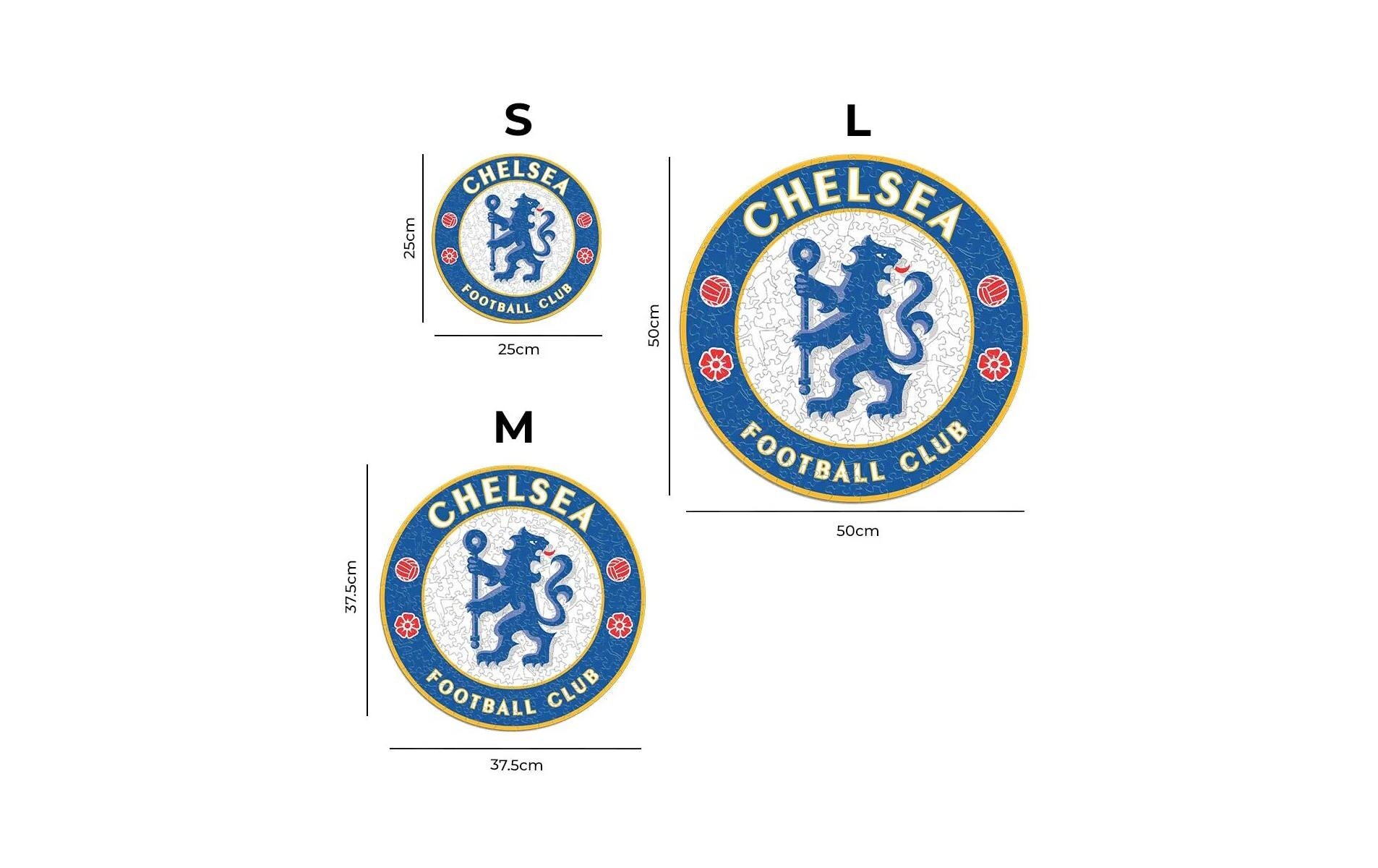 Iconic Puzzles Chelsea FC - Logo – Logikspiel, 1 Spieler, ab 14 Jahren