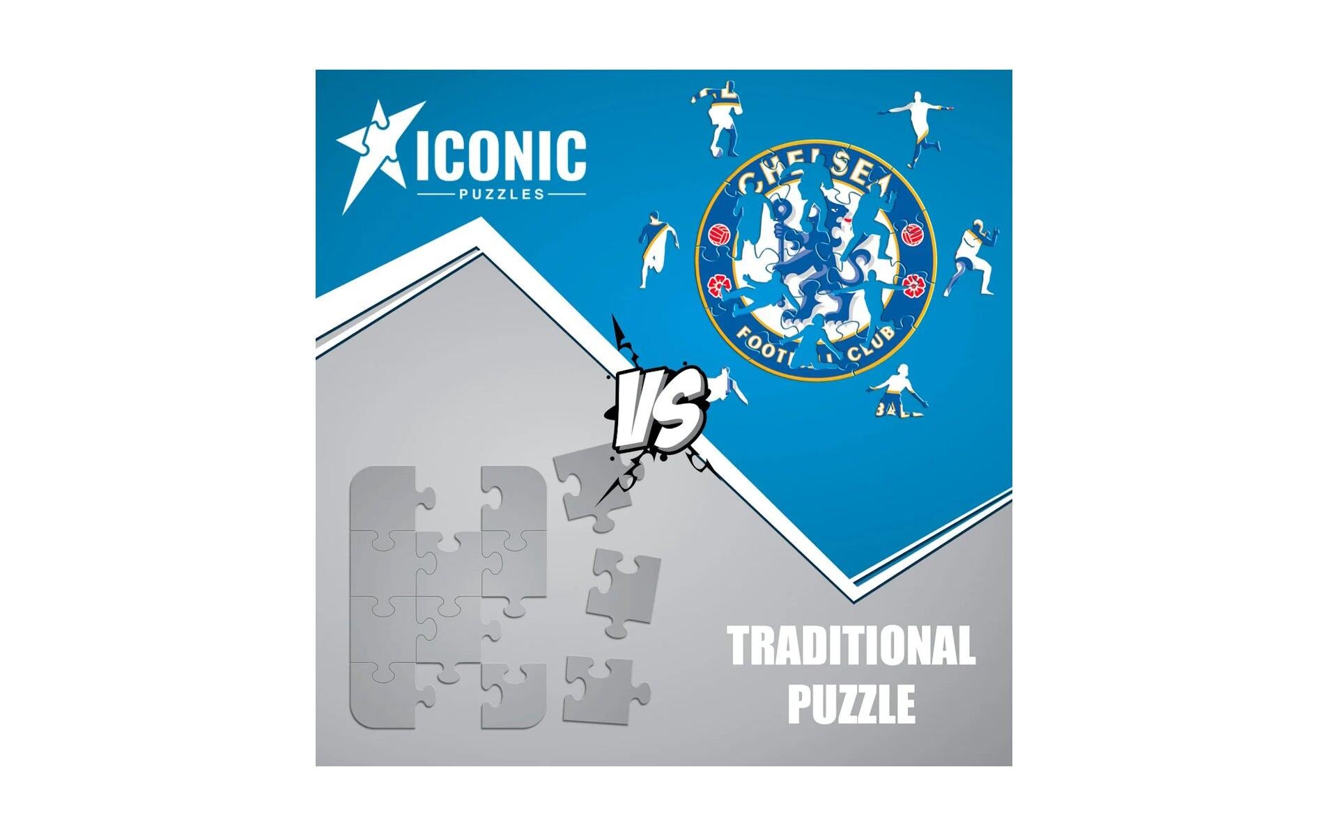 Iconic Puzzles Chelsea FC - Logo – Logikspiel, 1 Spieler, ab 14 Jahren