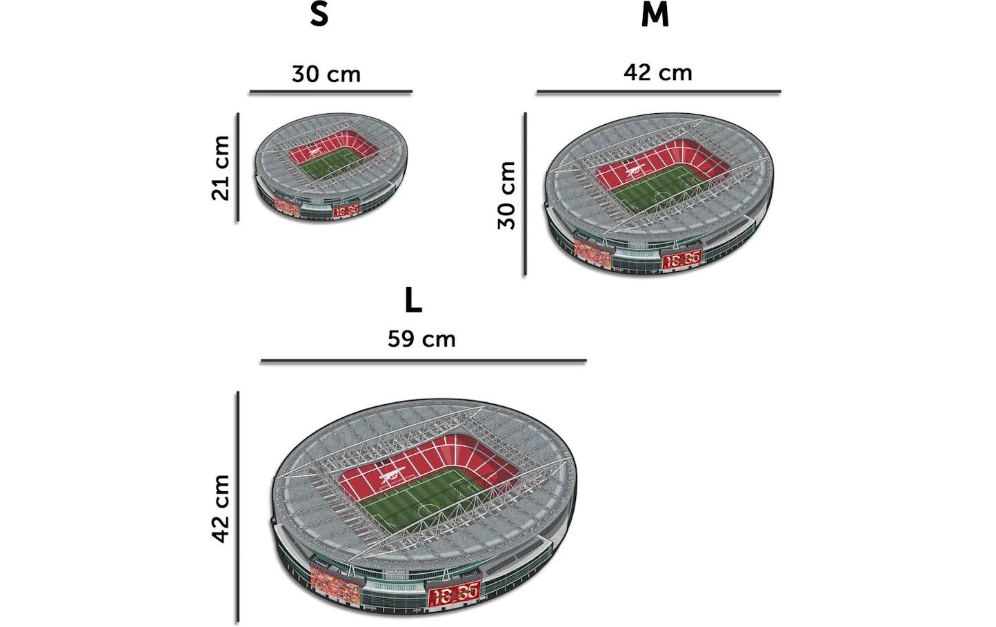 Iconic Puzzles Puzzle Emirates Stadium (Arsenal FC) – 270 Teile – 42 × 30 cm – ab 14 Jahren – Holz – mehrfarbig