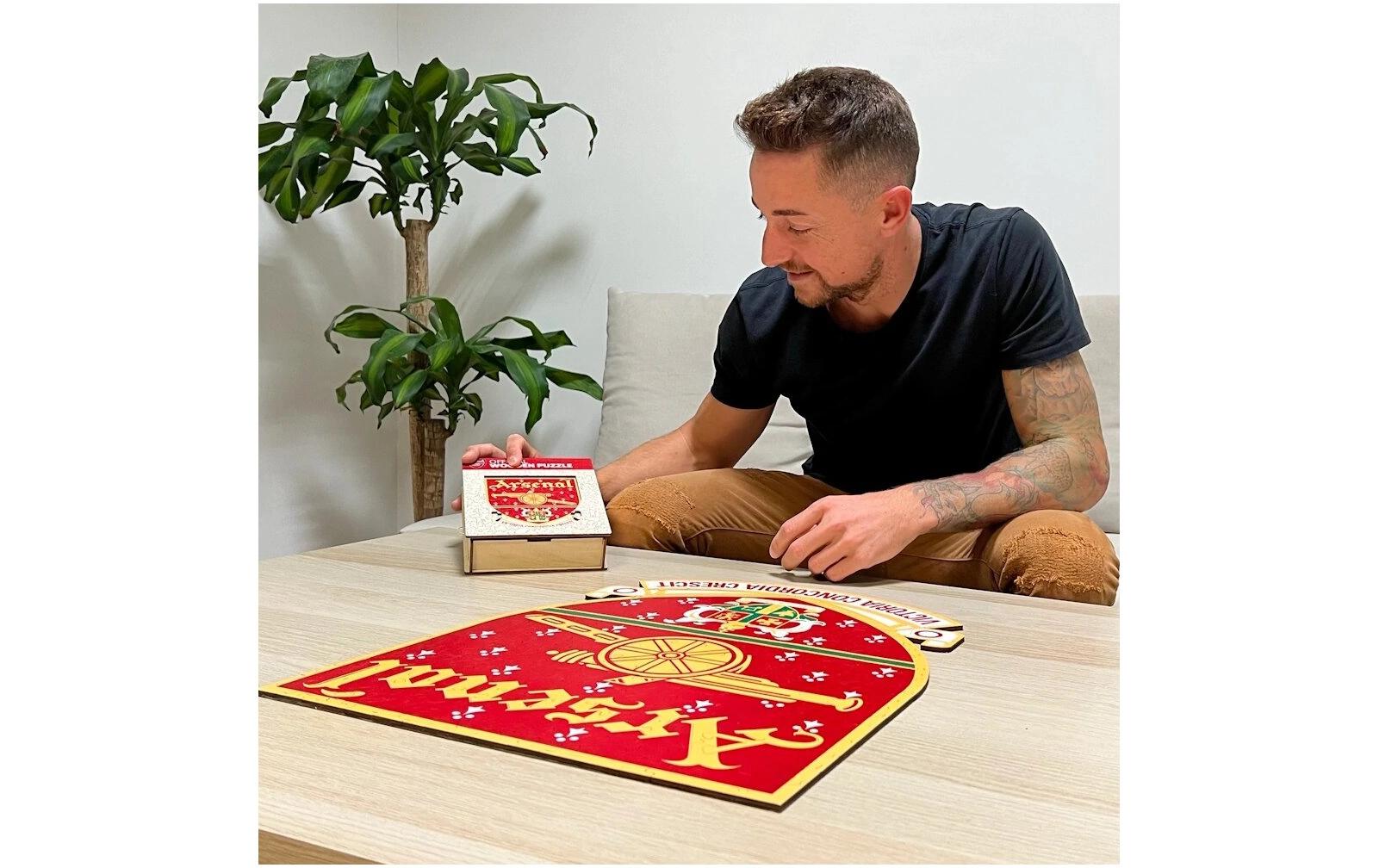 Iconic Puzzles Arsenal FC Retro Logo – Logikspiel, 1 Spieler, ab 10 Jahren, mehrsprachig