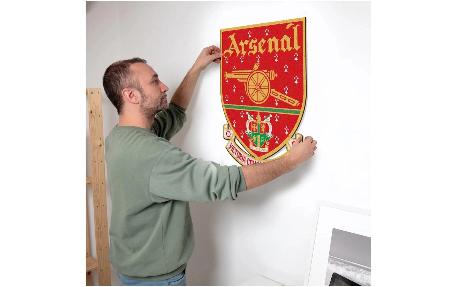 Iconic Puzzles Arsenal FC Retro Logo – Logikspiel, 1 Spieler, ab 10 Jahren, mehrsprachig