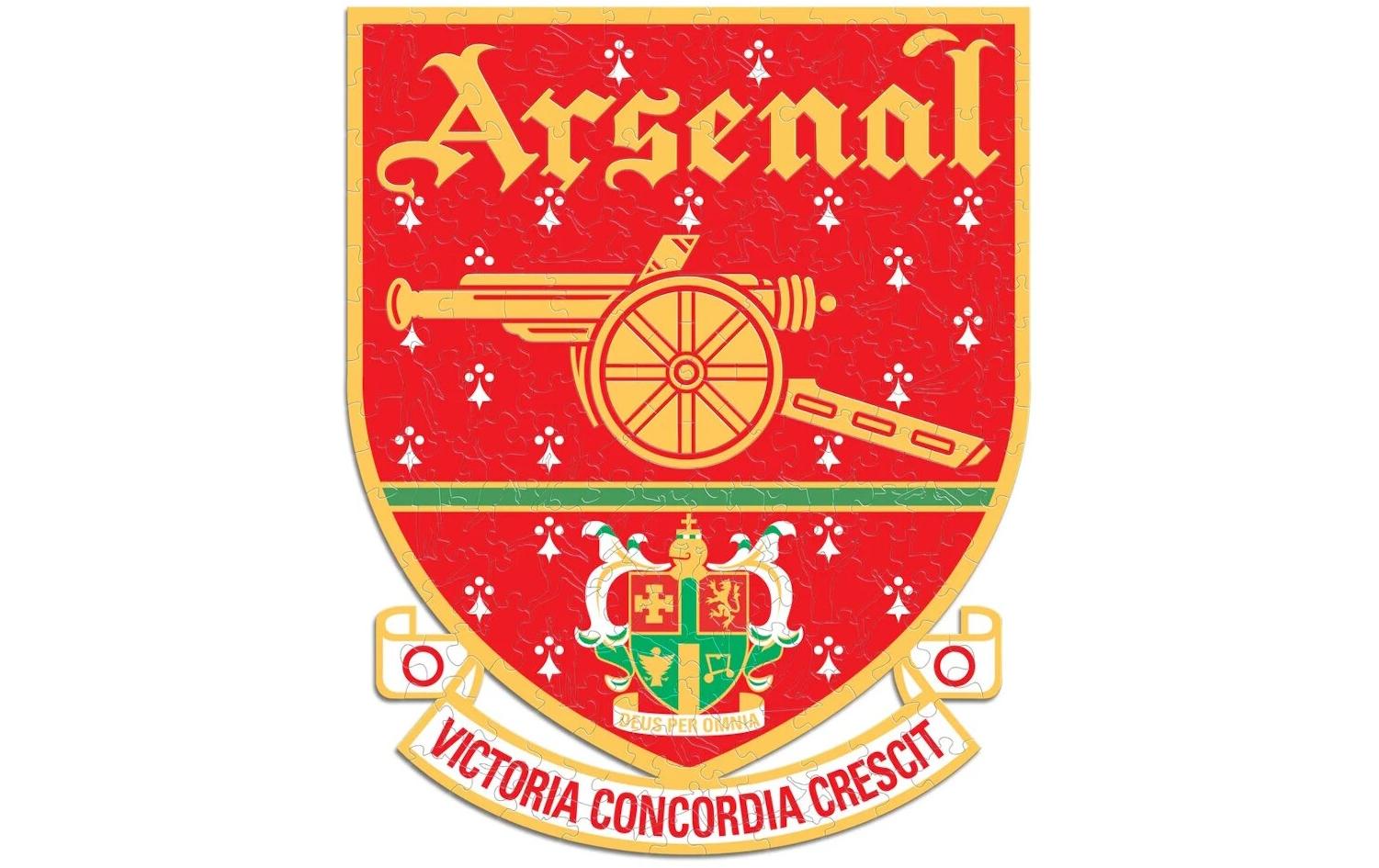Iconic Puzzles Arsenal FC Retro Logo – Logikspiel, 1 Spieler, ab 10 Jahren, mehrsprachig