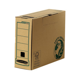 Fellowes R-Kive EarthSeries Archivschachtel A4 – 103 × 254 × 319 mm, braun, Karton, 20er Pack