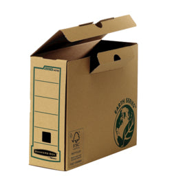 Fellowes R-Kive EarthSeries Archivschachtel A4 – 103 × 254 × 319 mm, braun, Karton, 20er Pack