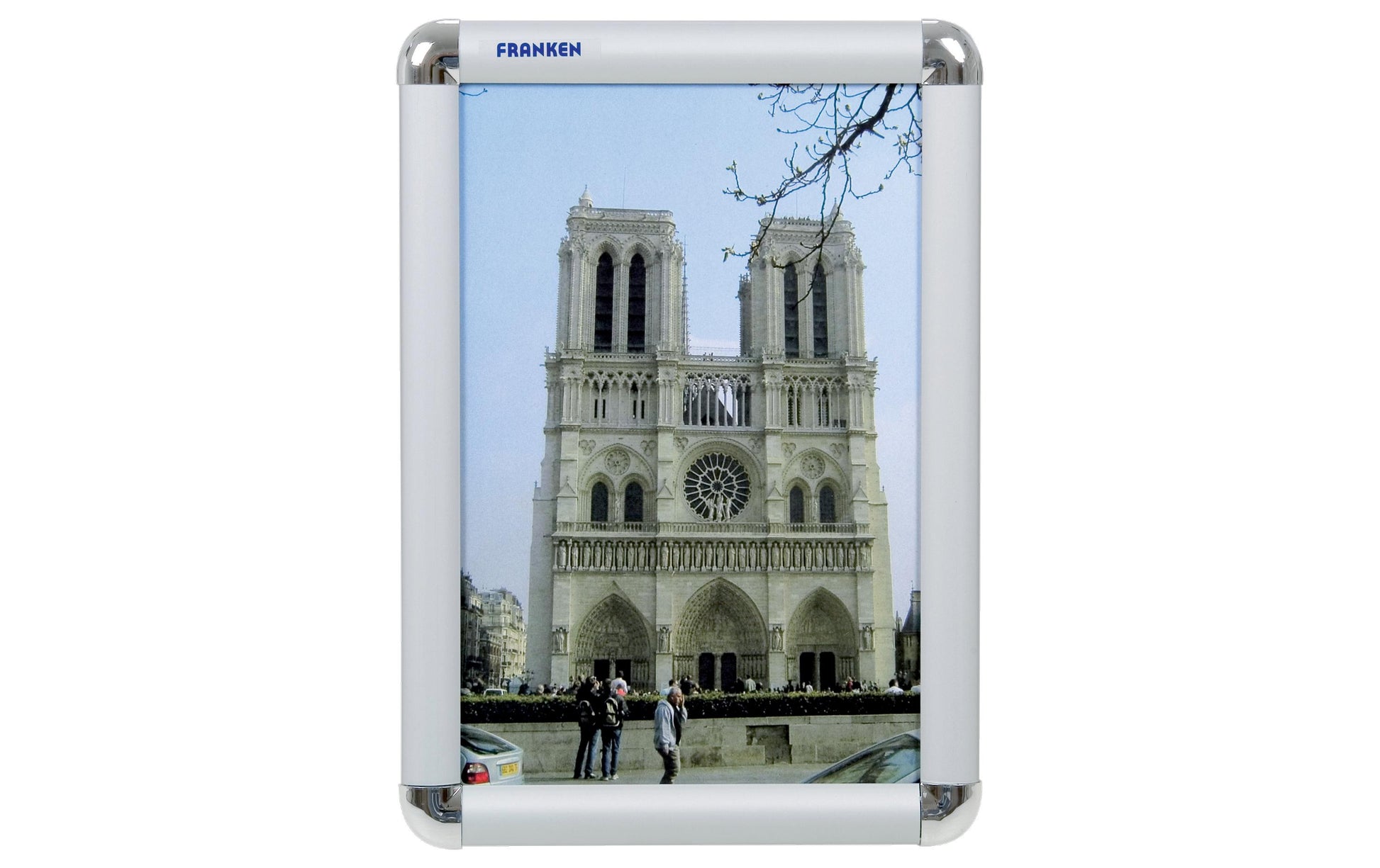 Franken Plakatrahmen – für A4 – Klapprahmen – Silber – Aluminium – 240×327×12 mm
