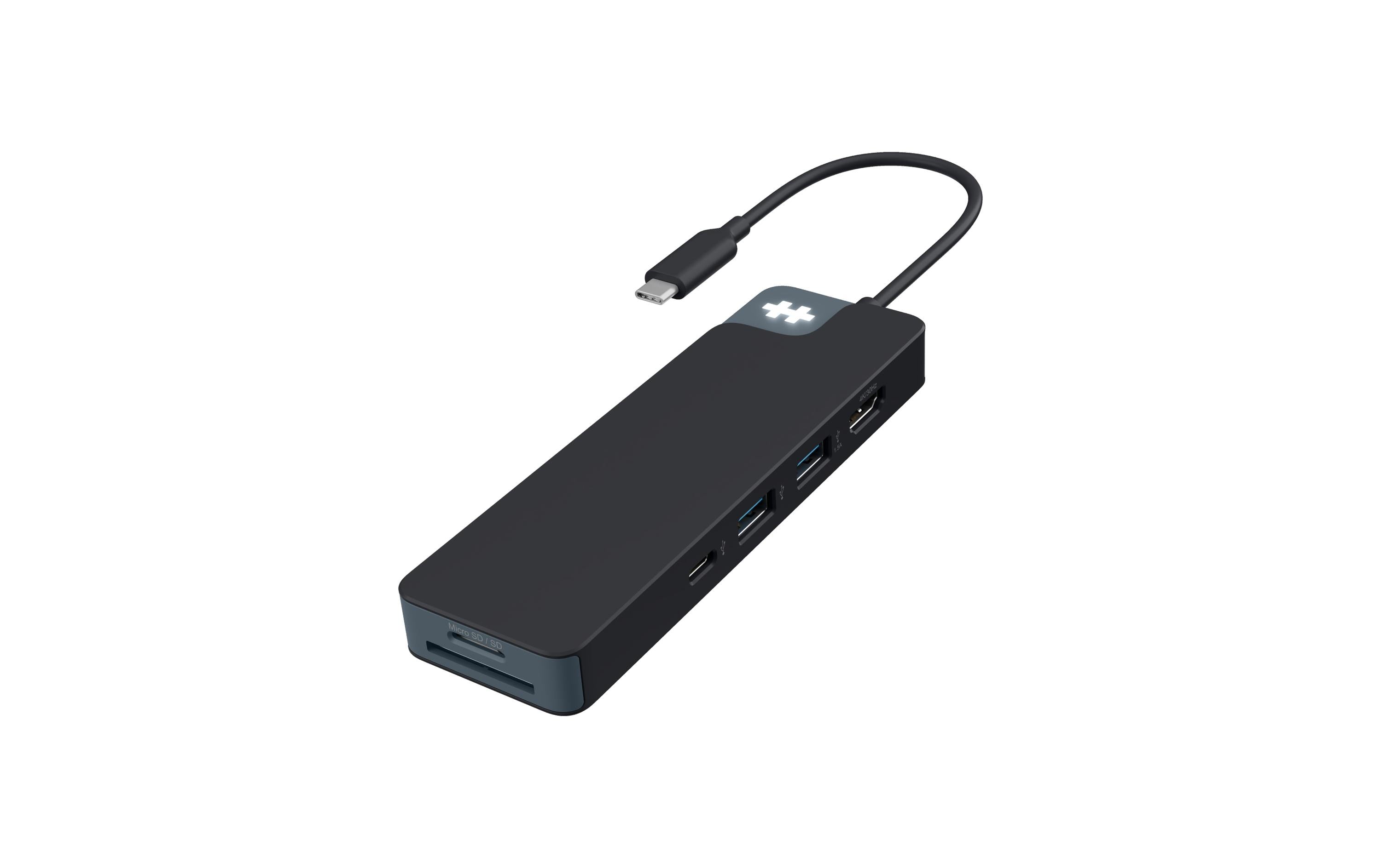Hyper Flex USB-Hub – USB-C, 8× USB, für Windows/Mac/ChromeOS