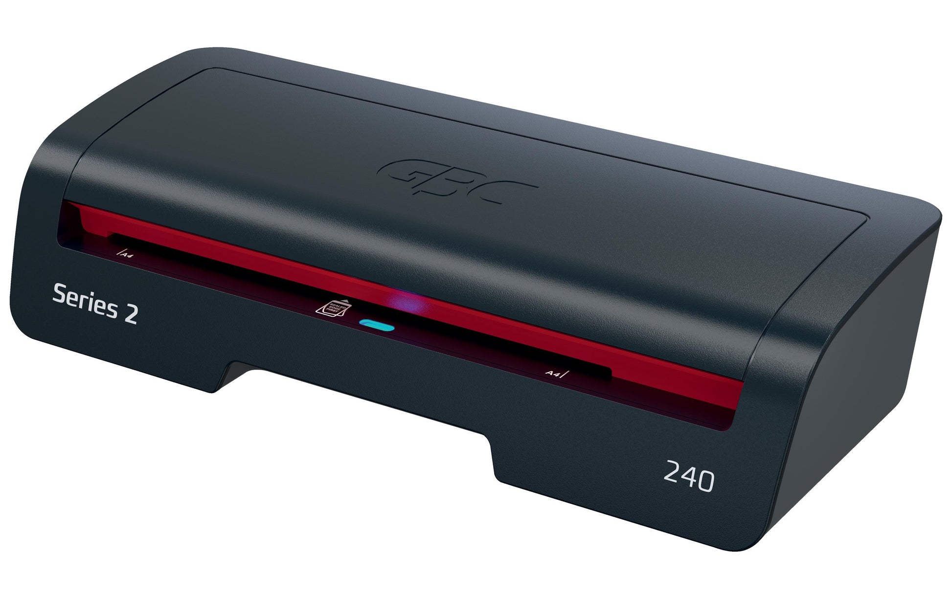 GBC 240 Laminiergerät A4 – 2 Rollen, 75–125 µm, Aufheizzeit 2 Min., 400 mm/min, Schwarz