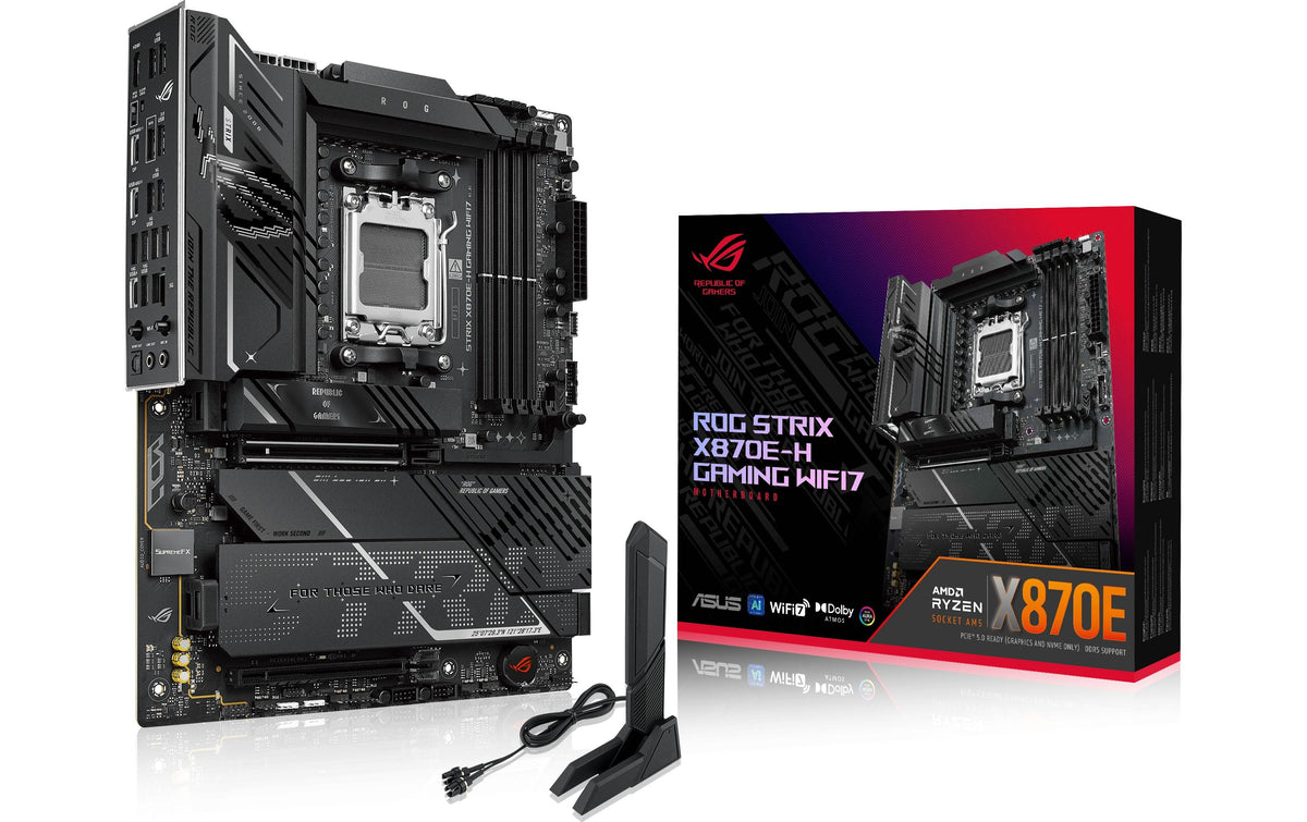 ASUS ROG STRIX X870E-H GAMING WIFI7 – Mainboard – AM5, X870E, ATX, DDR5