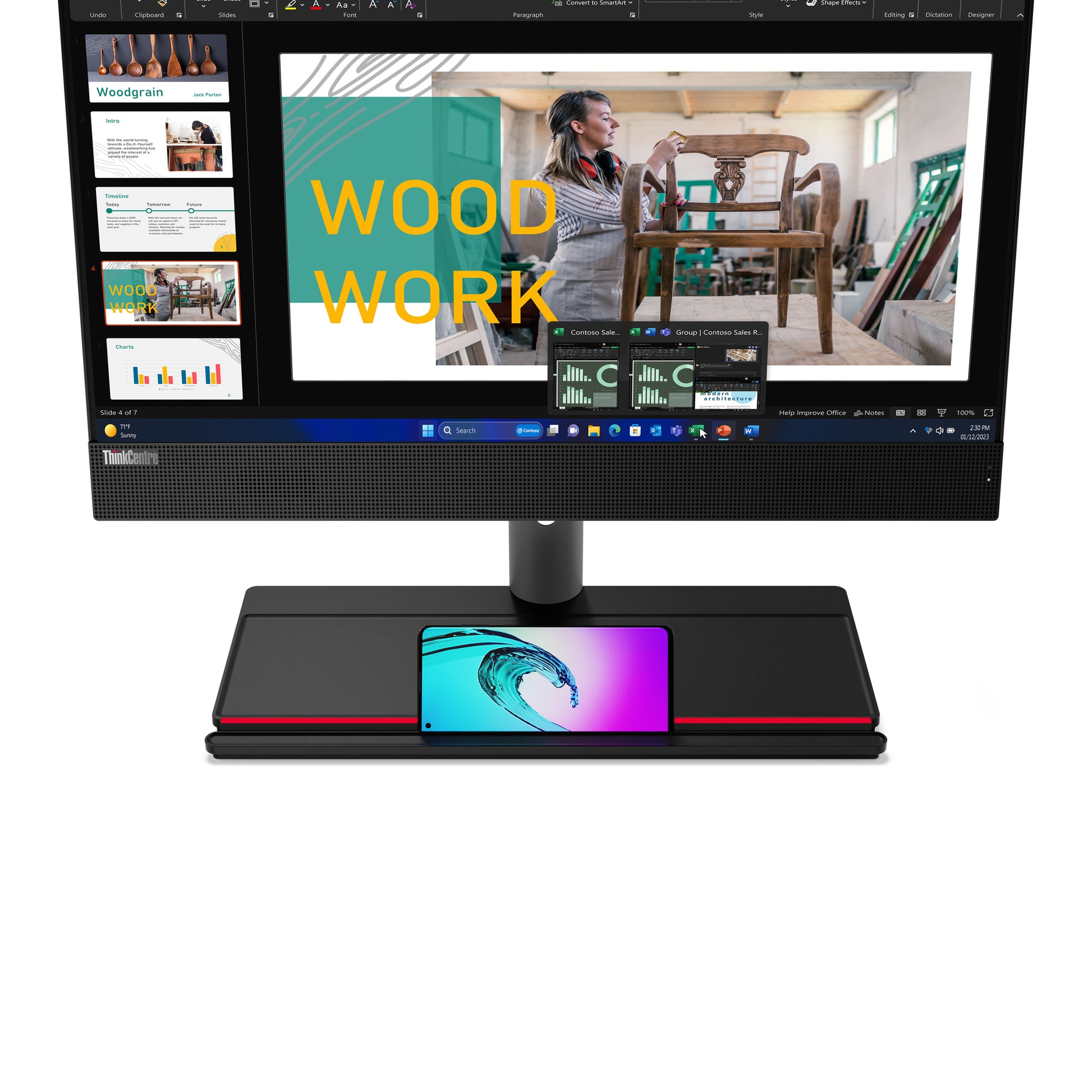 Lenovo All-in-One – 23,8" Full HD, Intel Core i5-14400, 8 GB RAM, 512 GB SSD, Windows 11 Pro