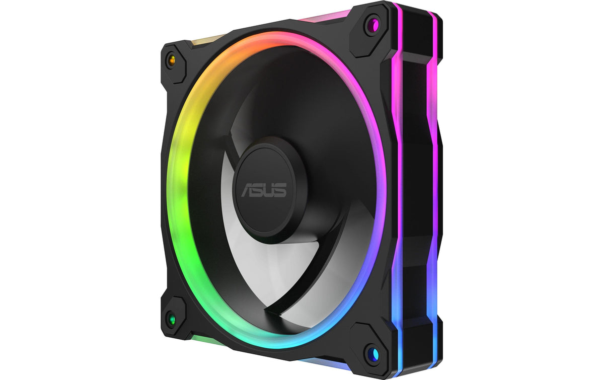 ASUS PRIME MR120 – Lüftereinheit – 3×120 mm, PWM (4-Pin), 1600 U/min, 21 dB, ARGB, Schwarz