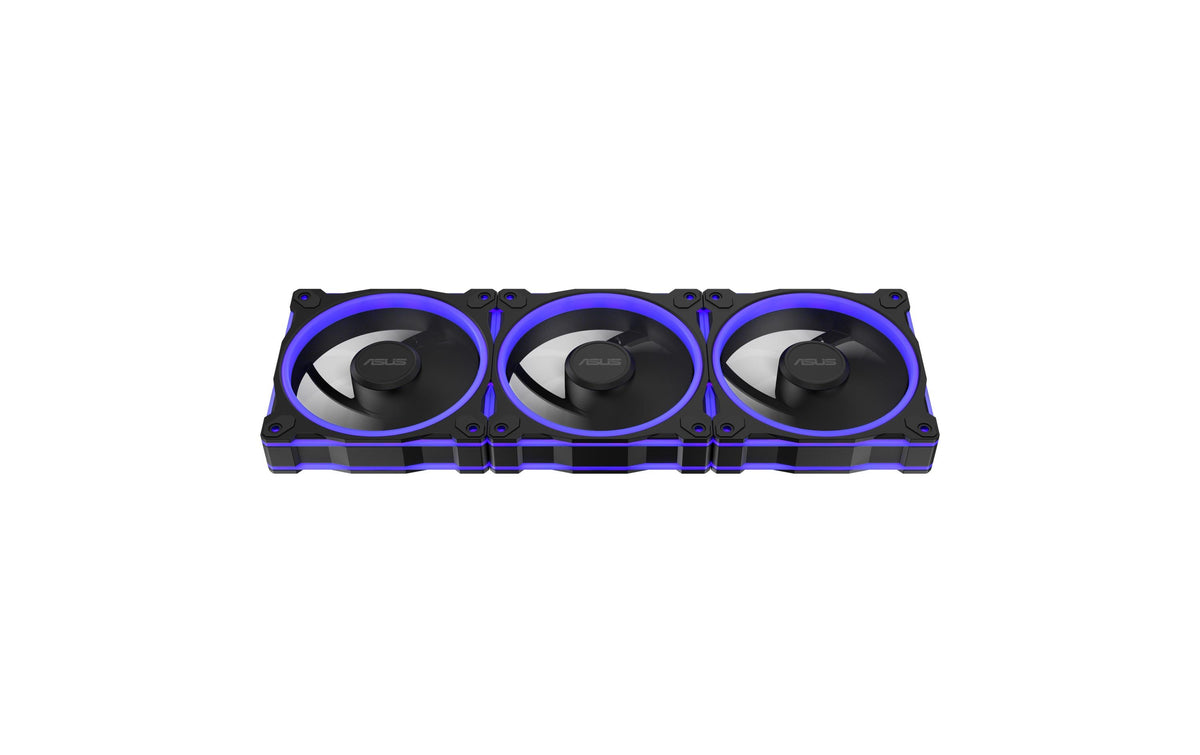 ASUS PRIME MR120 – Lüftereinheit – 3×120 mm, PWM (4-Pin), 1600 U/min, 21 dB, ARGB, Schwarz