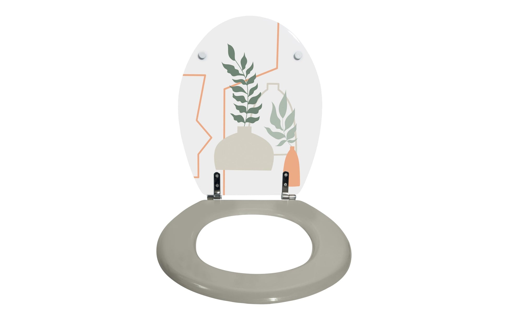 MSV WC-Sitz Amelia – MDF, Mehrfarbig, 37 × 45 cm
