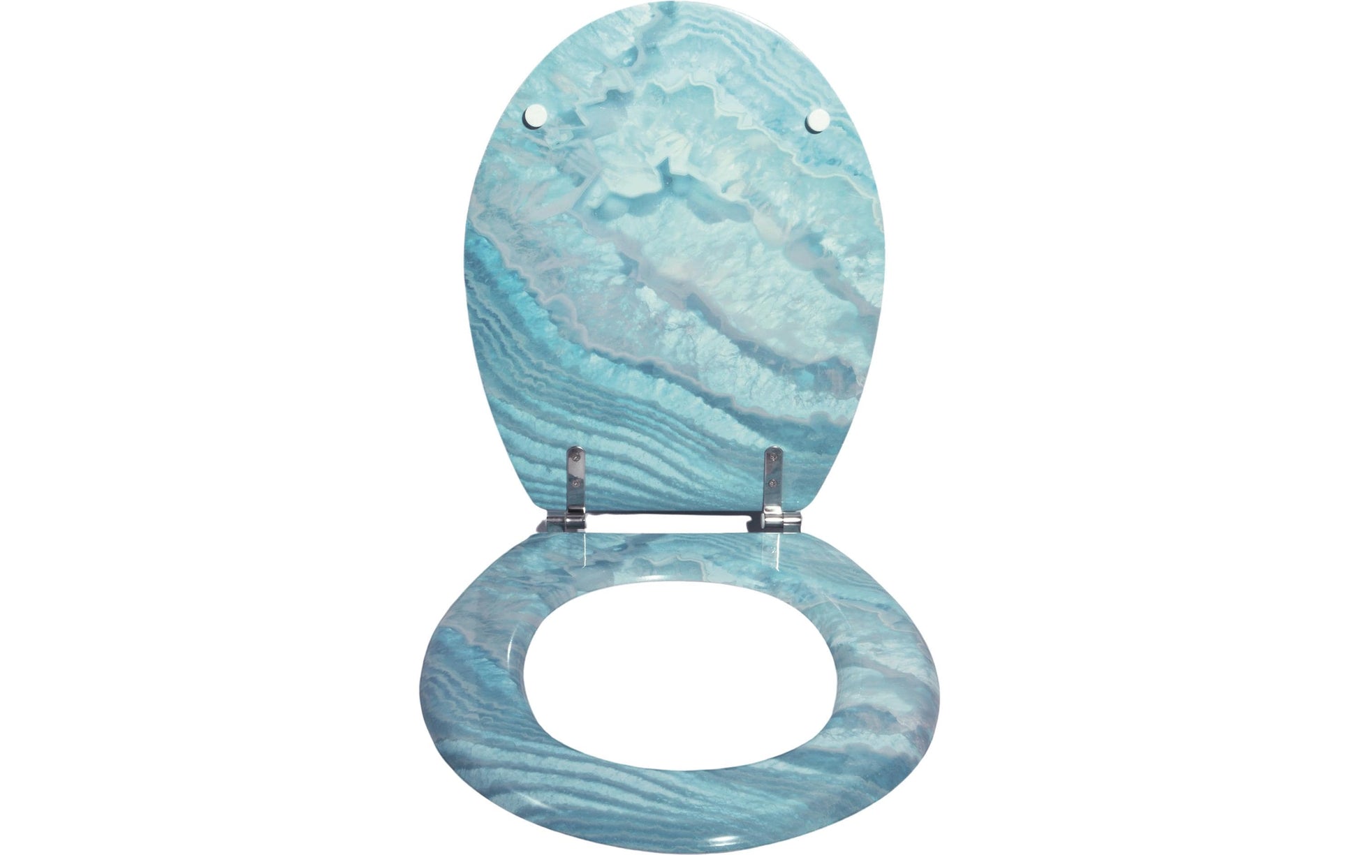 MSV WC-Sitz Angel – MDF, Blau, 37 × 45 cm