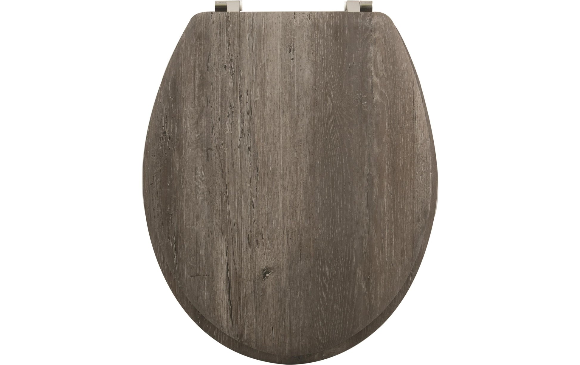 MSV Toilettensitz – Design Blue Ridge, Braun, Edelstahl, MDF-Platten