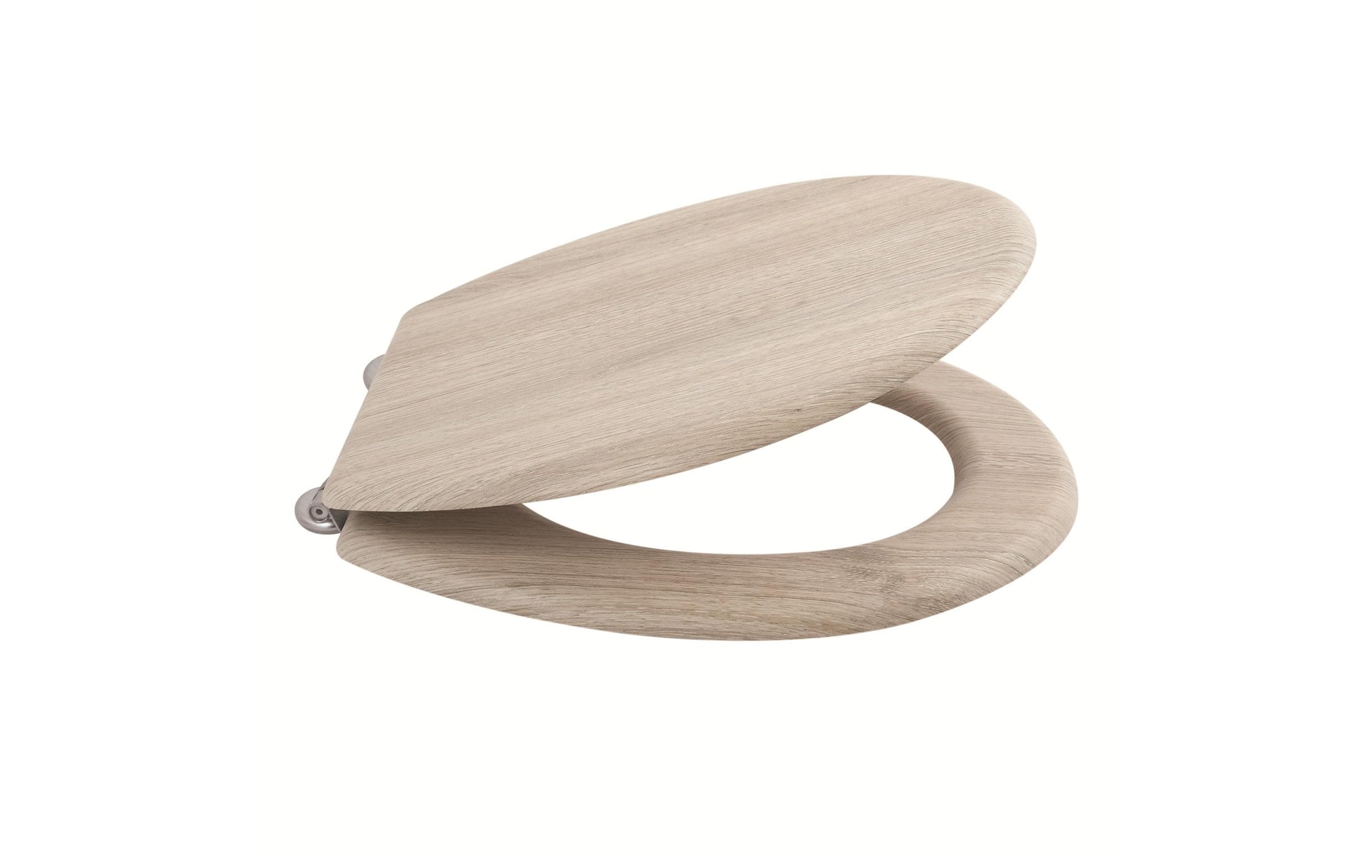 MSV WC-Sitz Parkett Dunkel – MDF, Beige, 42,5 × 36,5 cm