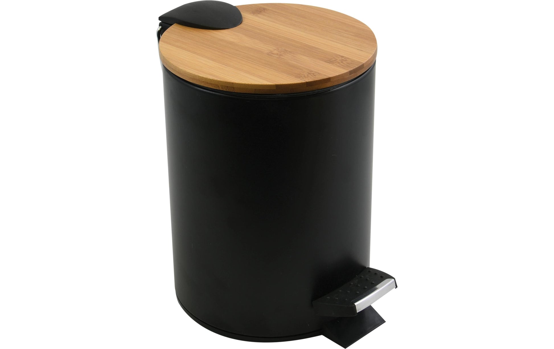 Spirella Treteimer Adonis – 3 l – Stahl, rund – schwarz