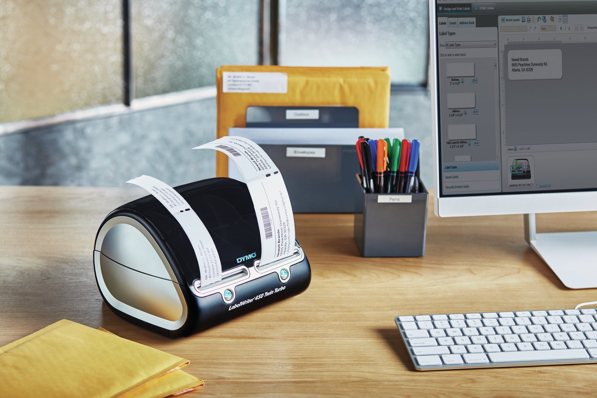 DYMO LabelWriter 450 TwinTurbo – Etikettendrucker (Thermodirekt), 600×300 dpi, USB