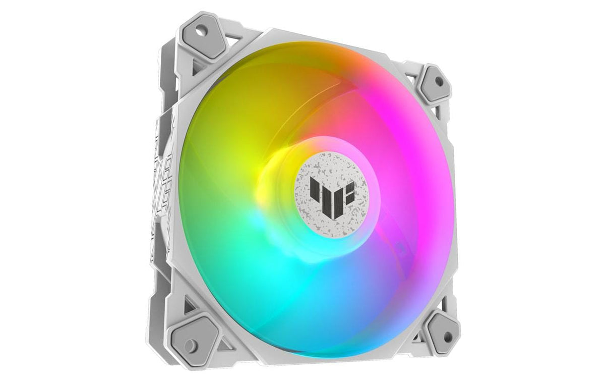 ASUS TUF GAMING TF120 – Gehäuselüfter – 120 mm, PWM, 1900 U/min, ARGB, Weiss