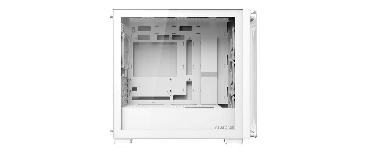 ASUS A23 PLUS TG – Gehäuse – mATX/Mini-ITX, Weiss, ARGB, 3×120/1×120 mm, 2×3,5"/3×2,5"