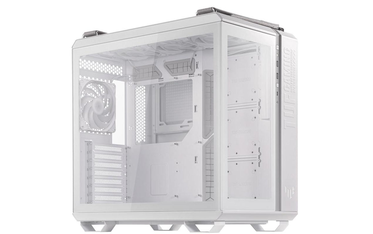 ASUS TUF Gaming GT502 PLUS – PC-Gehäuse – Midi Tower, Weiss, ATX/mATX/Mini-ITX, 450×285×446 mm, 400 mm GPU
