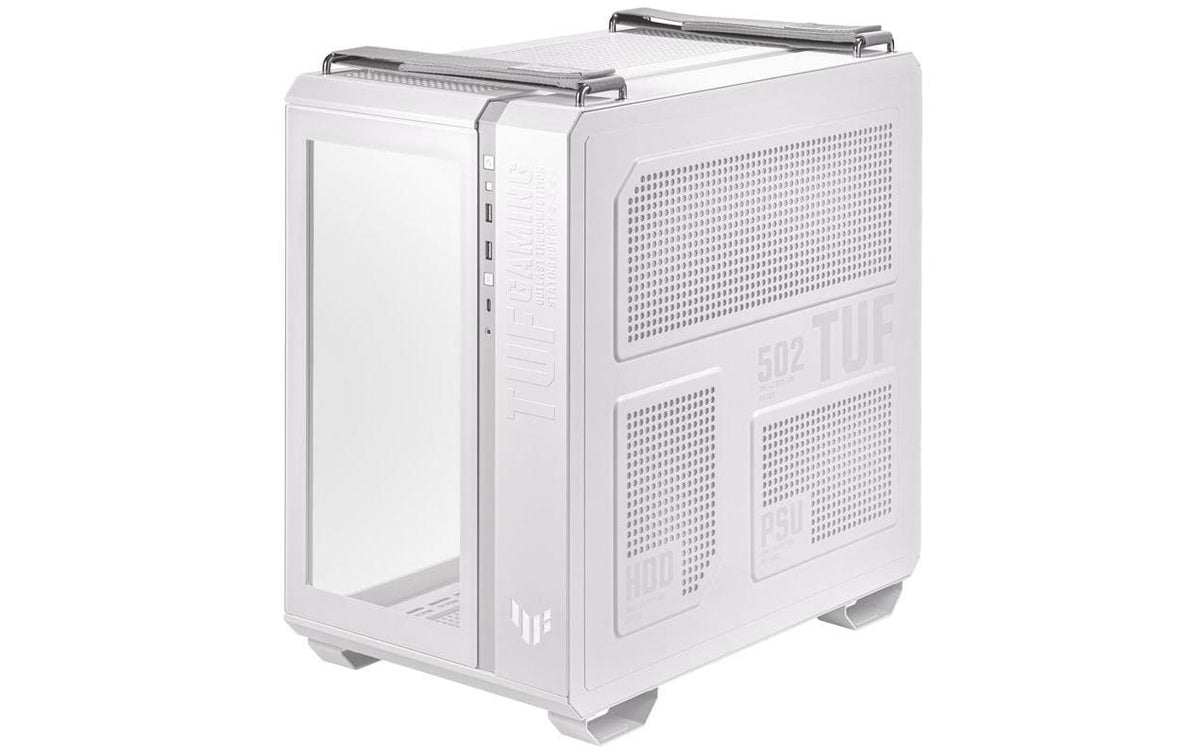 ASUS TUF Gaming GT502 PLUS – PC-Gehäuse – Midi Tower, Weiss, ATX/mATX/Mini-ITX, 450×285×446 mm, 400 mm GPU