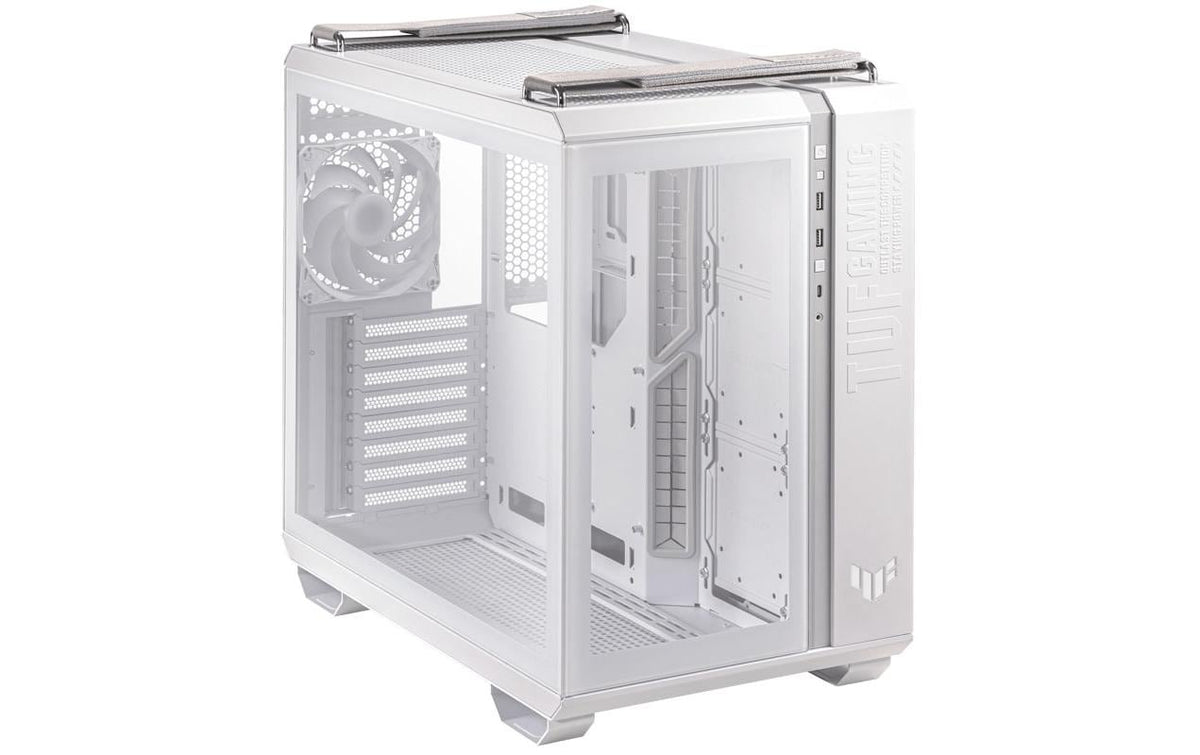 ASUS TUF Gaming GT502 PLUS – PC-Gehäuse – Midi Tower, Weiss, ATX/mATX/Mini-ITX, 450×285×446 mm, 400 mm GPU