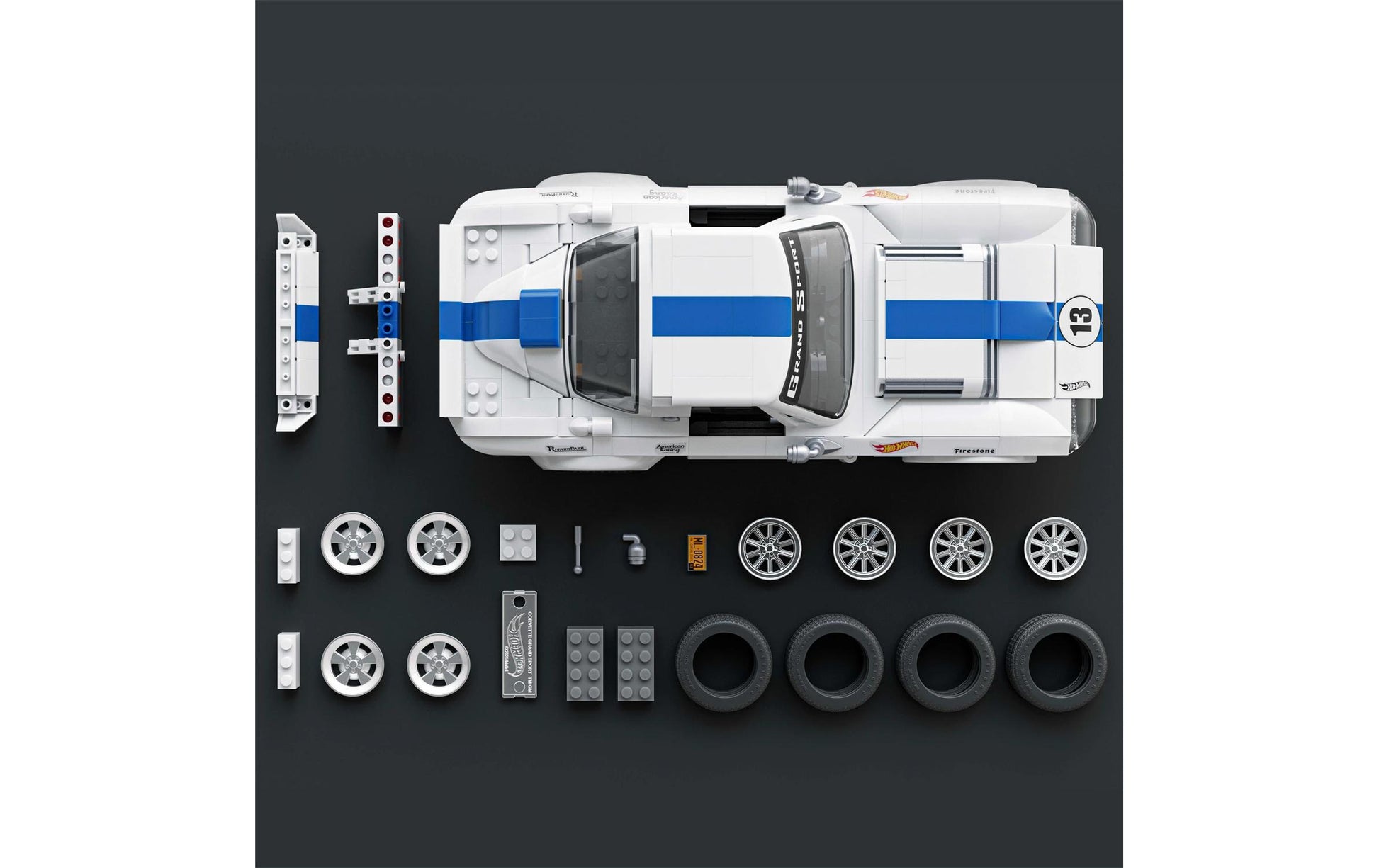 Mega construx Mattel 3D Puzzle Corvette – 918 Teile – Kunststoff – Mehrfarbig