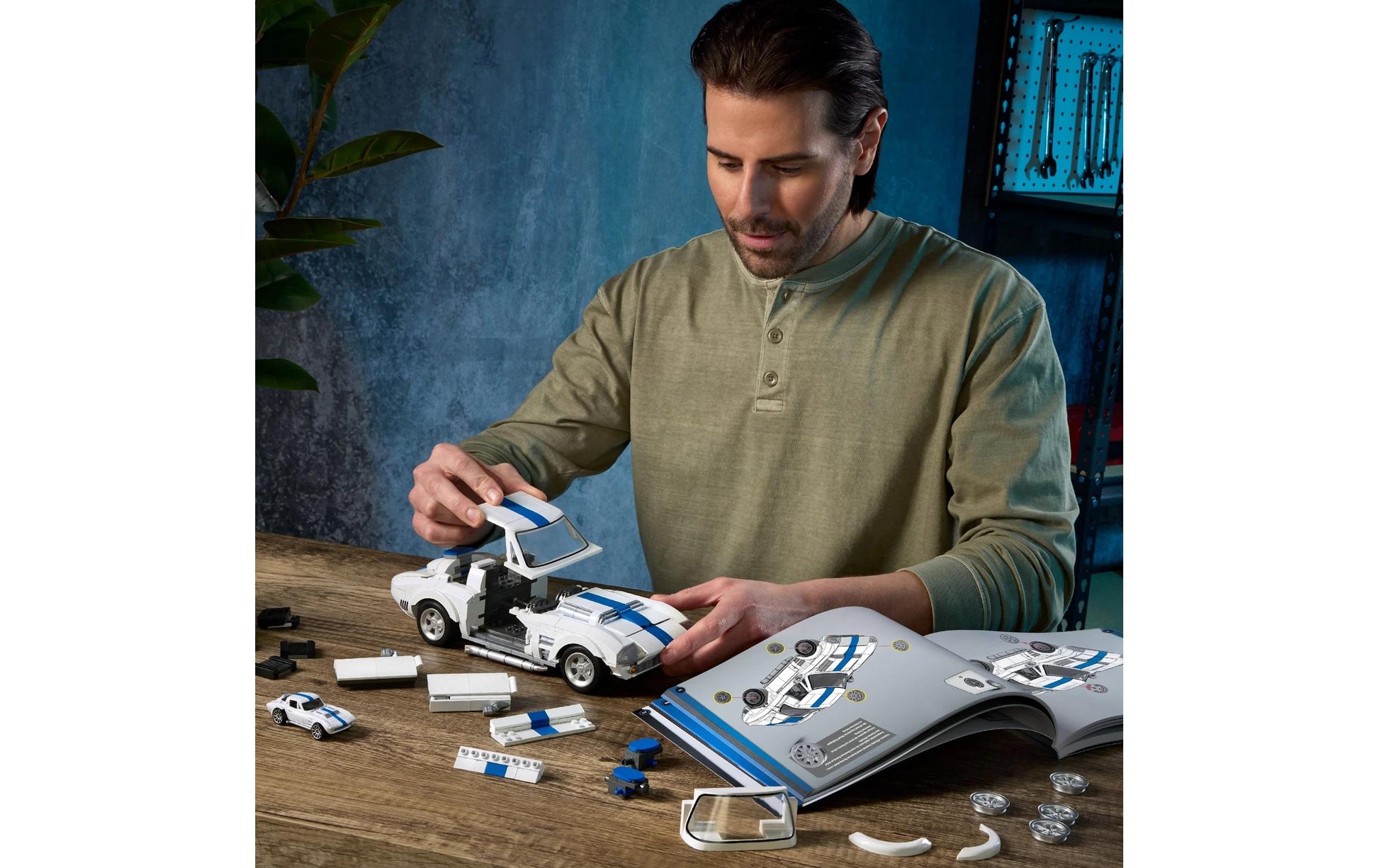 Mega construx Mattel 3D Puzzle Corvette – 918 Teile – Kunststoff – Mehrfarbig
