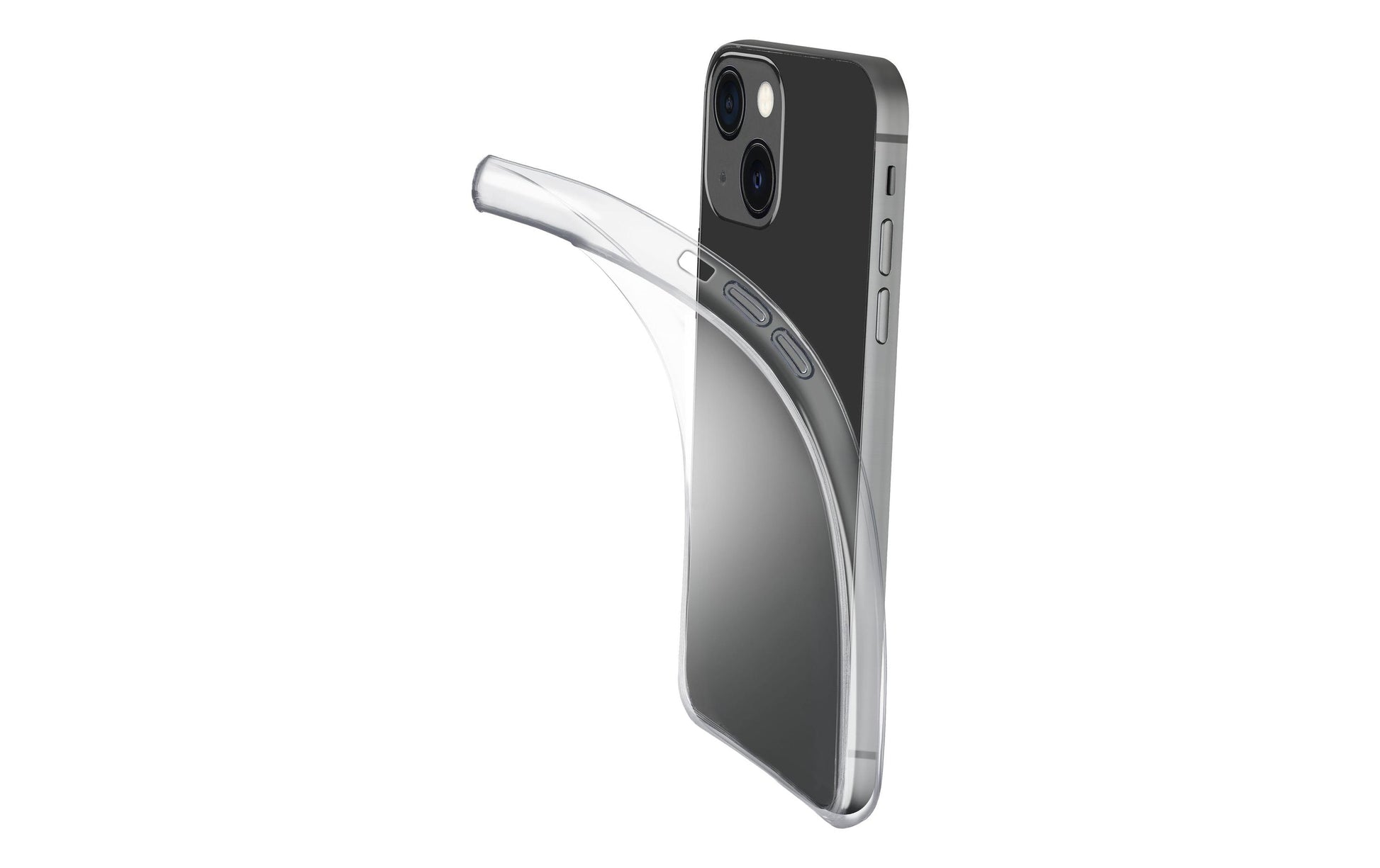 Cellularline Backcover Fine – für Apple iPhone 15 – transparent – TPU, MagSafe-kompatibel