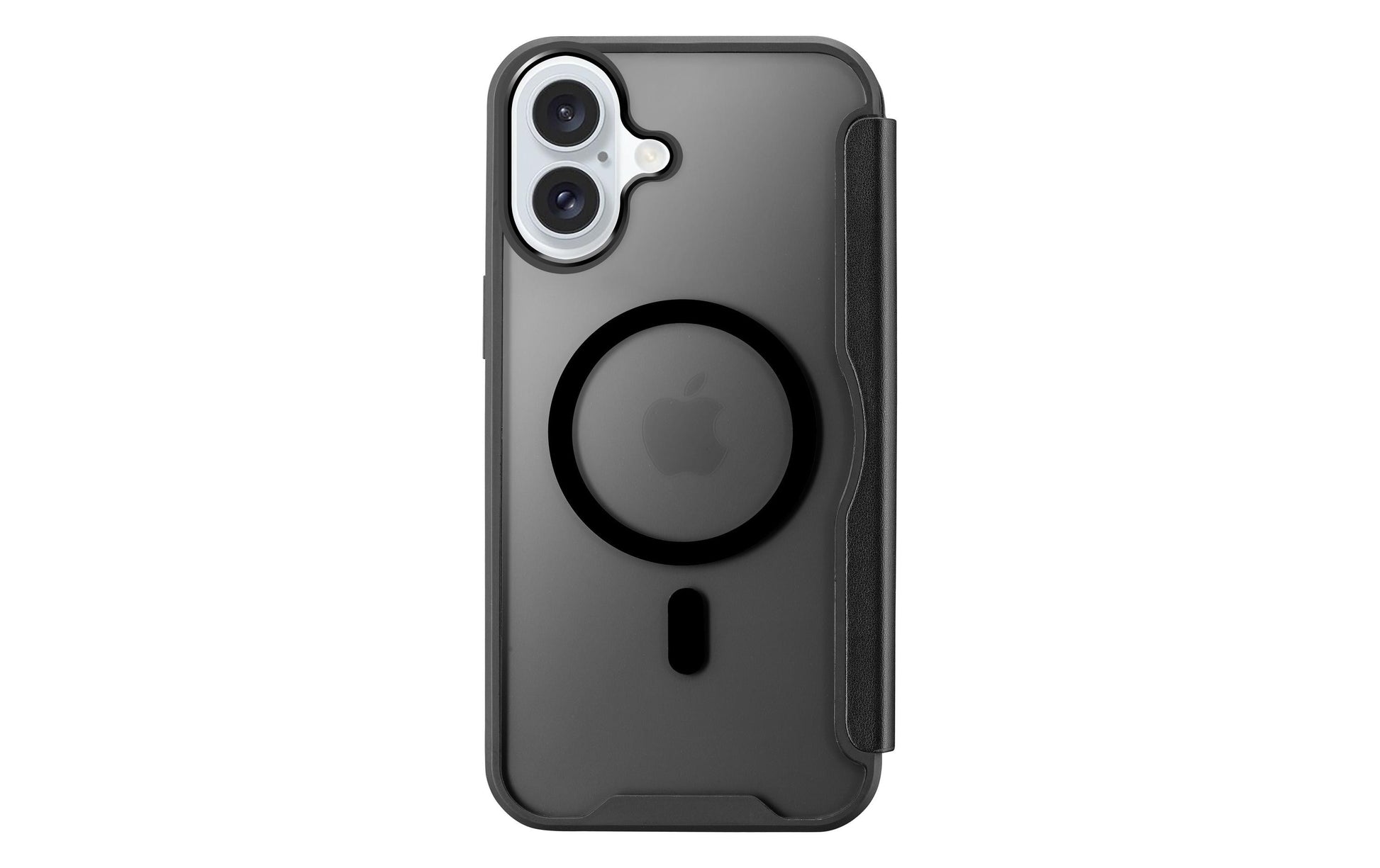 Cellularline Daily Mag Wallethülle – für Apple iPhone 16, MagSafe, 2 Kartenfächer, PU, Schwarz