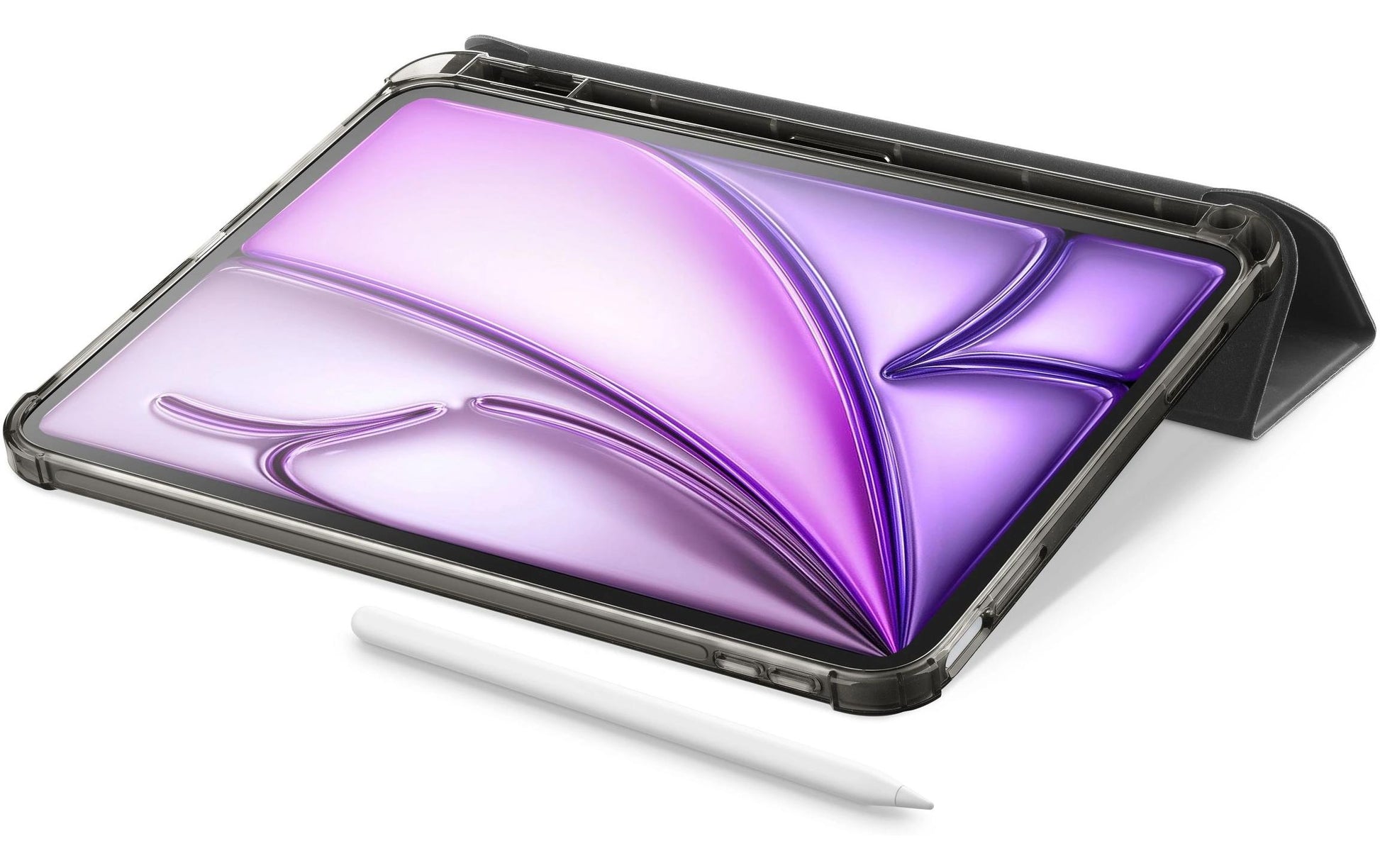 Cellularline Case iPad Notebook-Schutzhülle – für Tablets bis 11", Stoßschutz, Standfuss, Kunstleder, Schwarz