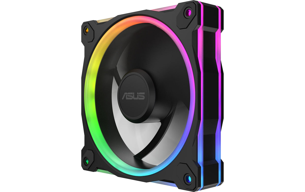 ASUS PRIME MR120 – Ventilator – 120×120×28 mm, 1600 U/min, ARGB, 4-Pin (PWM), Schwarz