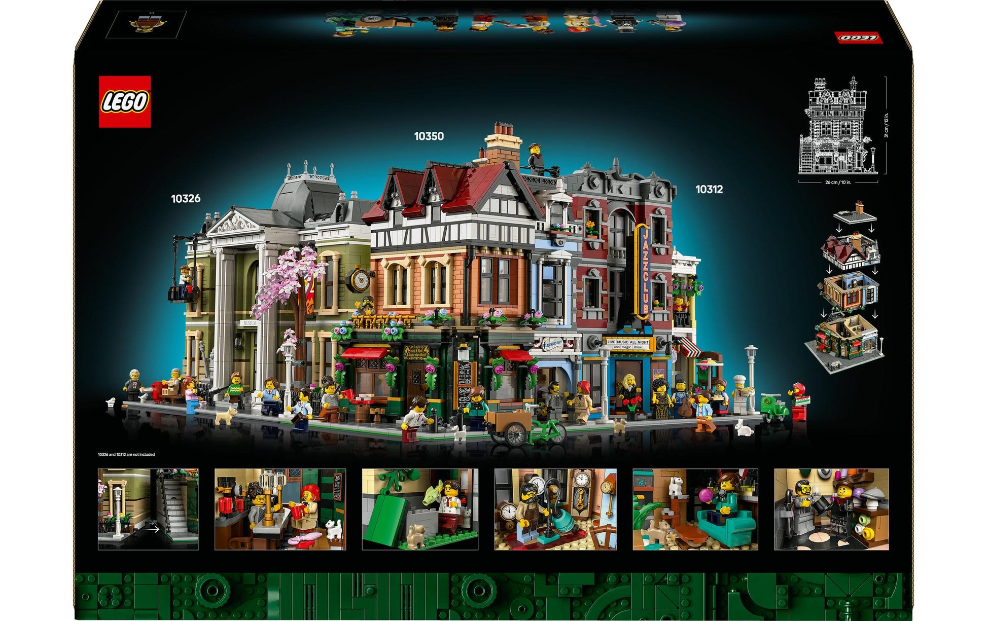 LEGO Icons 10350 Eckhaus im Tudorstil Bausatz – 3266-teilig – 37,8 × 13,2 × 55,5 cm – ab 18 J.