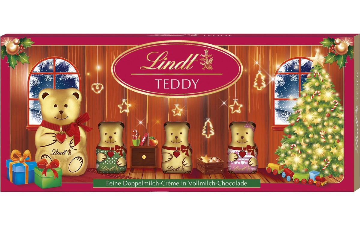 Lindt TEDDY Milch Friends Schokolade – Weihnachten – 96 g