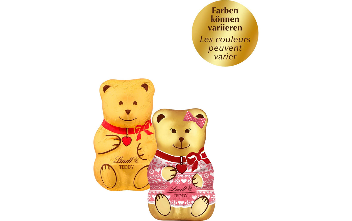 Lindt TEDDY Boy & Girl Schokolade – Milch, Weihnachten – 40 g