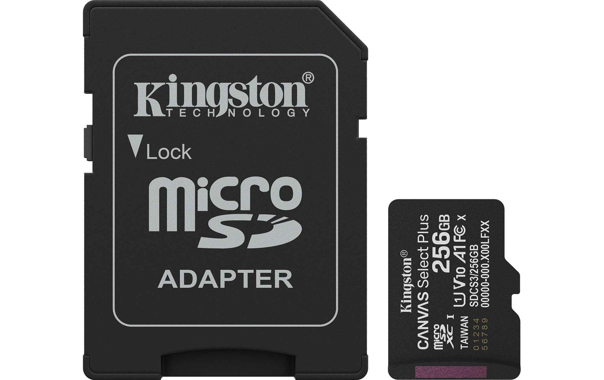 Kingston Technology Kingston Canvas Select Plus Gen 3 Speichergerät – 256 GB, microSDXC, Adapter