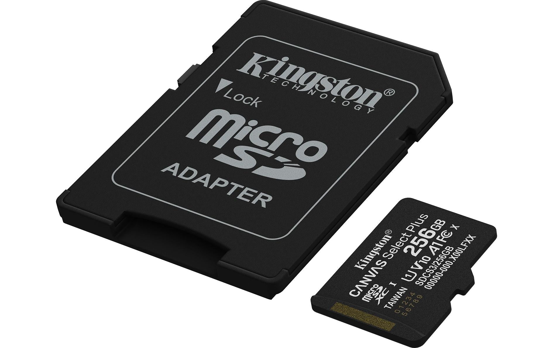 Kingston Technology Kingston Canvas Select Plus Gen 3 Speichergerät – 256 GB, microSDXC, Adapter